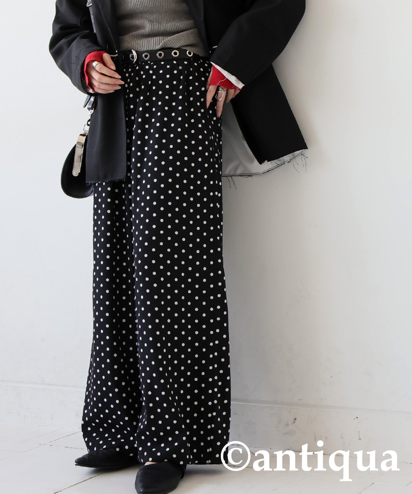 Polka Dot Wide Pants Ladies