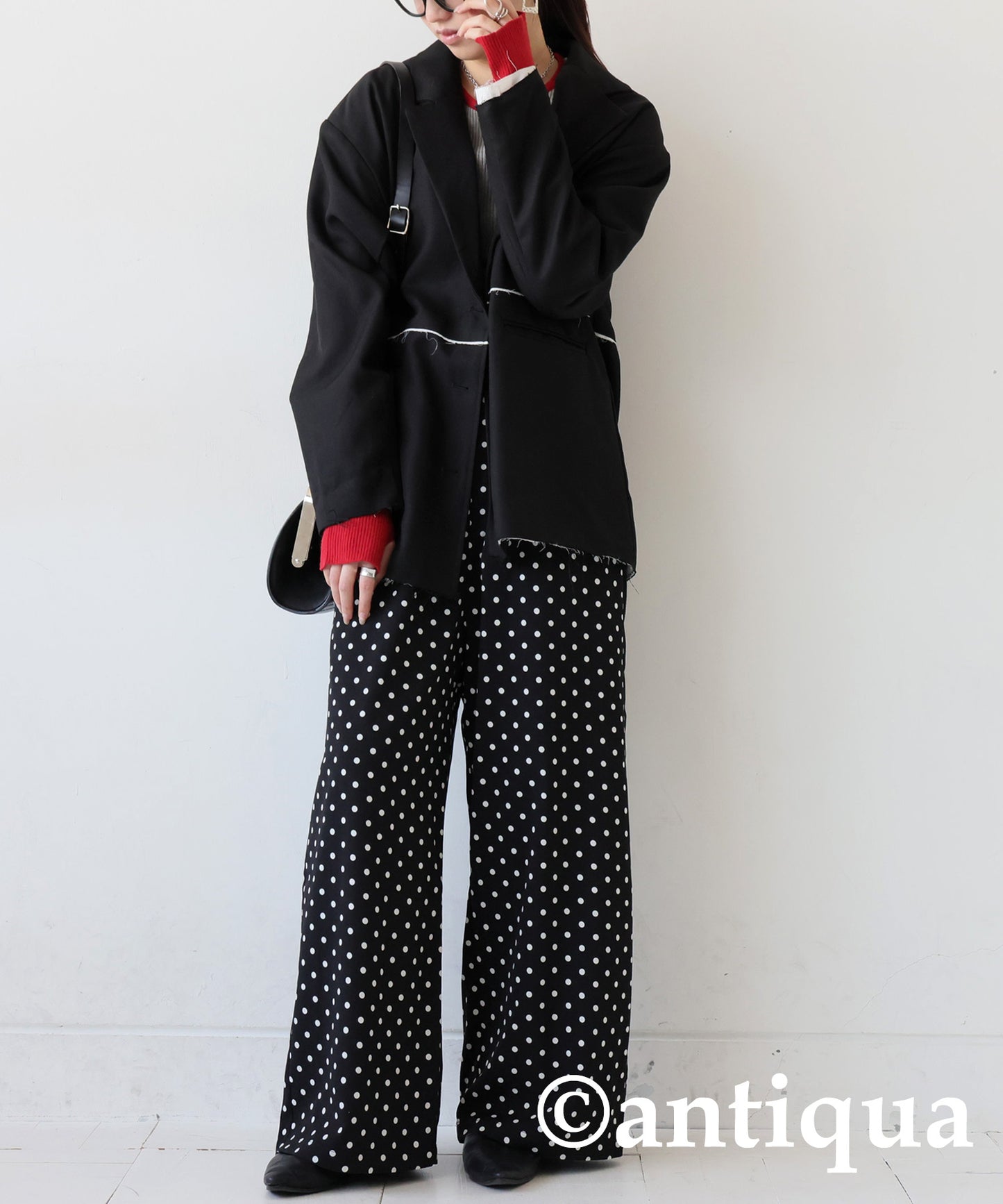 Polka Dot Wide Pants Ladies