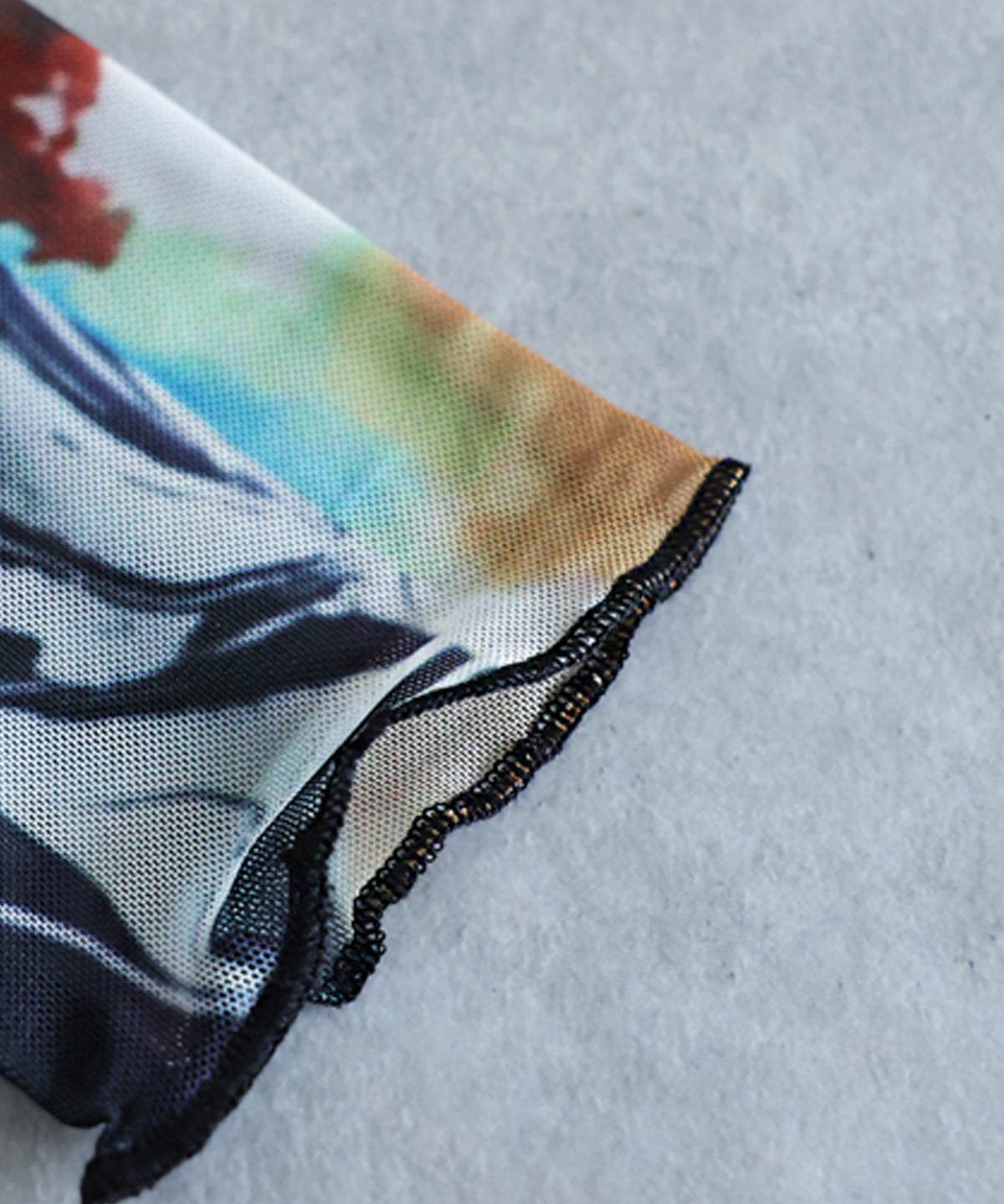 Archive Print Sheer Long Dress Ladies