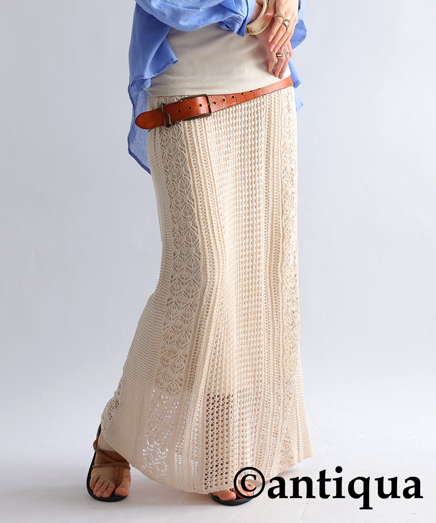 Openwork Knitting Skirt Ladies