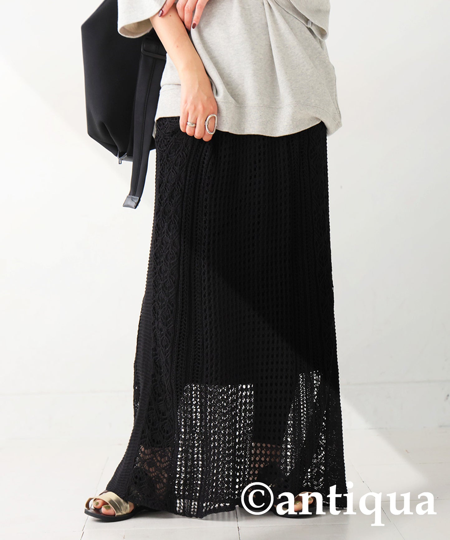 Openwork Knitting Skirt Ladies