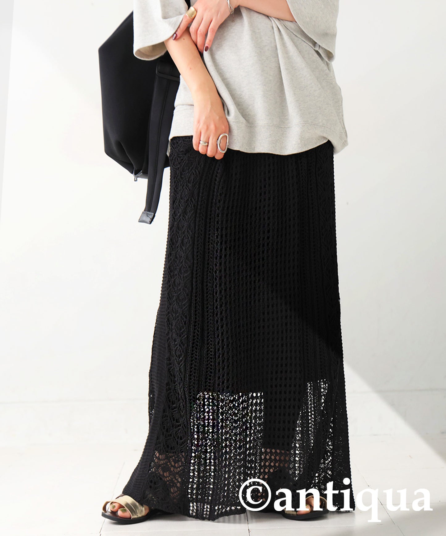 Openwork Knitting Skirt Ladies