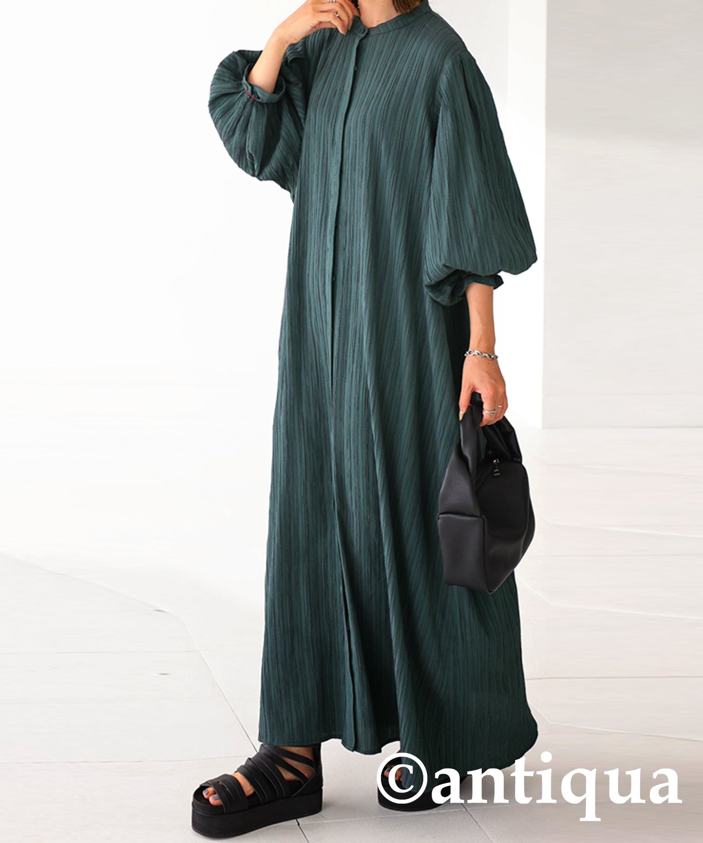 Volume sleeve dress Ladies