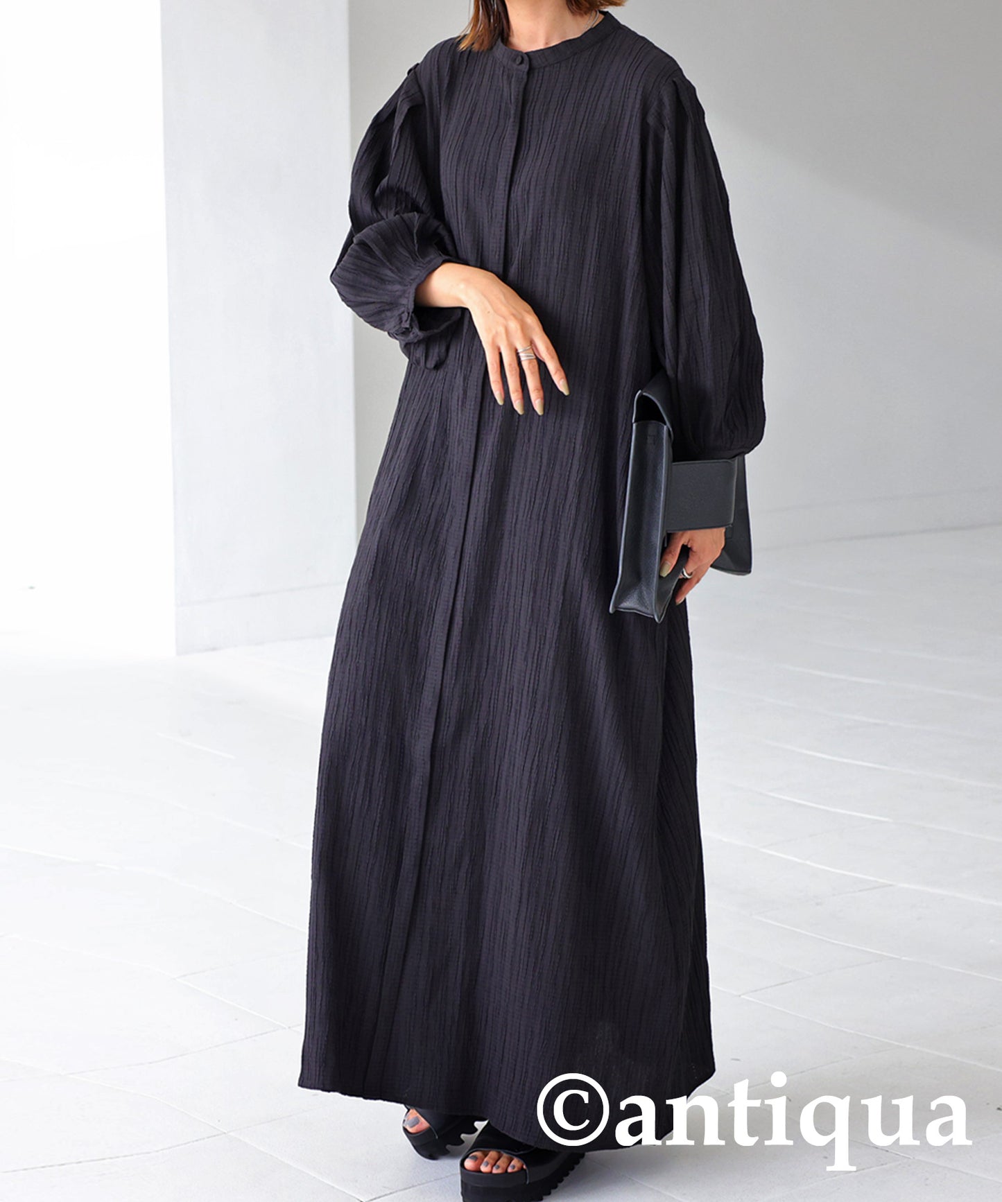 Volume sleeve dress Ladies