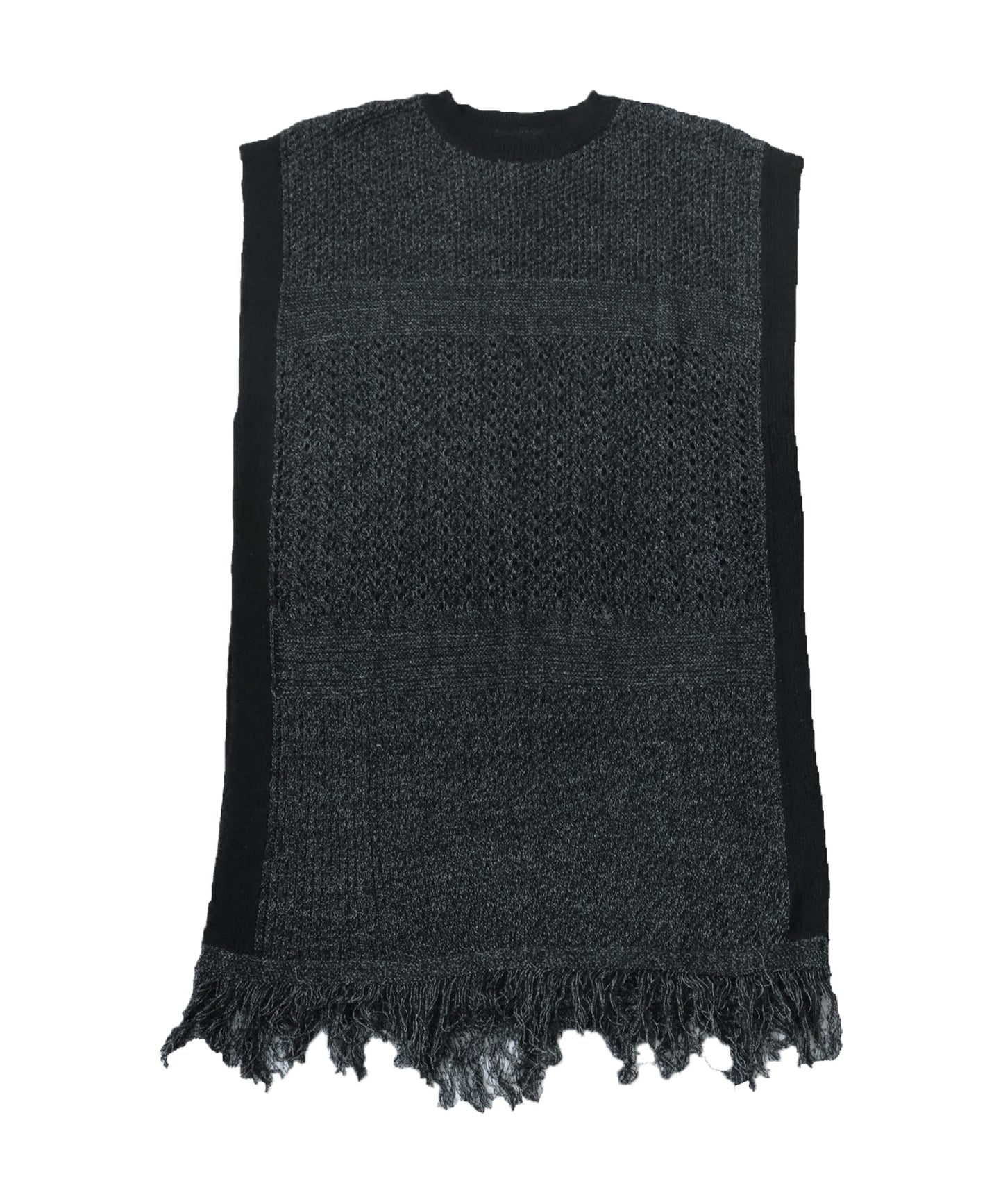 Hem Fringe Long Vest Ladies