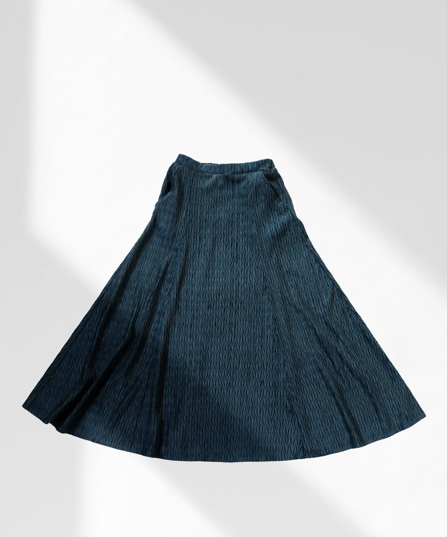 Pleated Velor A-Line Skirt Ladies