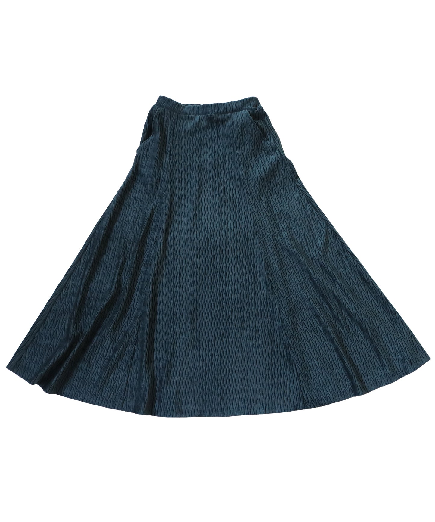 Pleated Velor A-Line Skirt Ladies