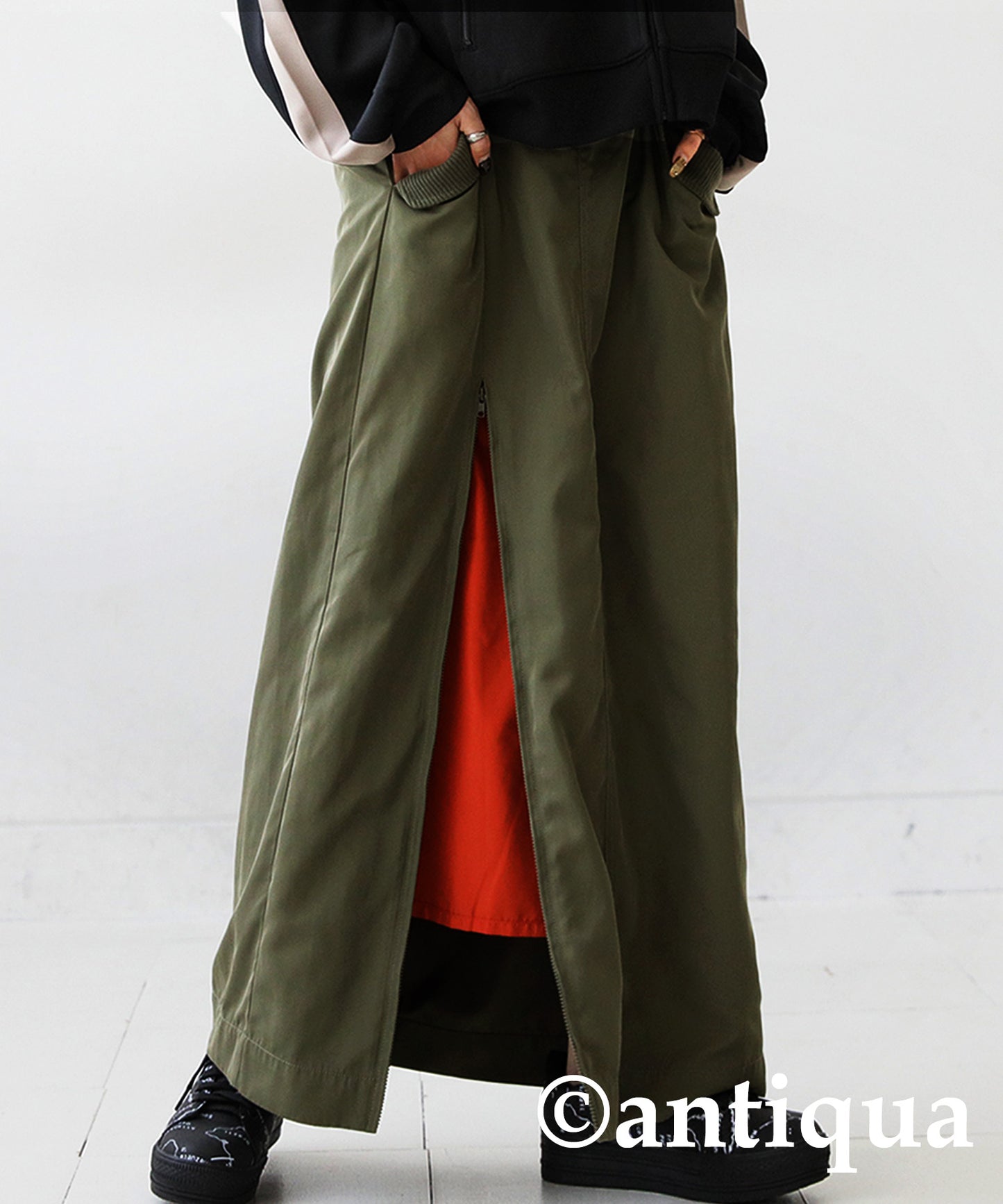 MA-1 Front Zip Skirt Ladies