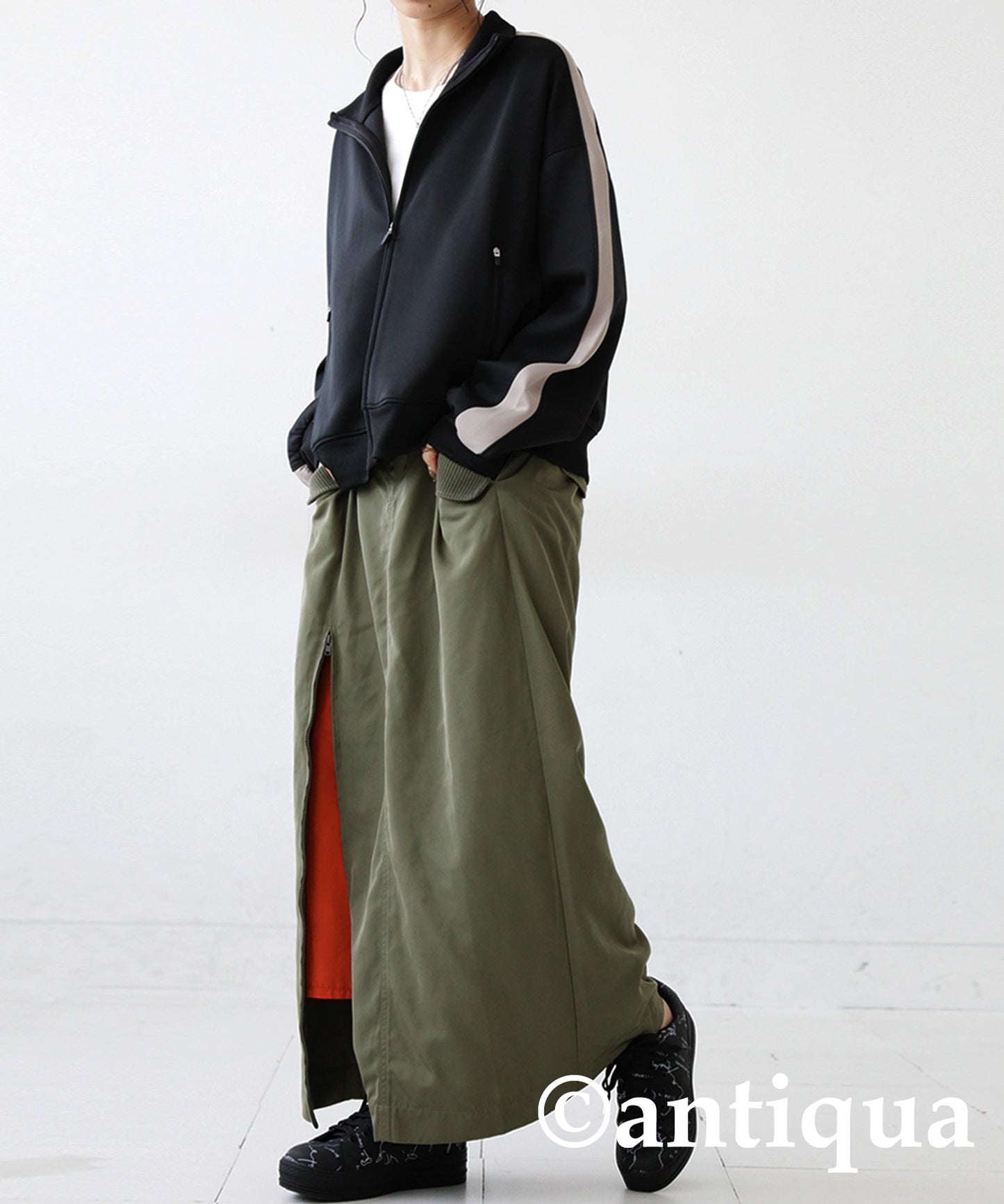 MA-1 Front Zip Skirt Ladies