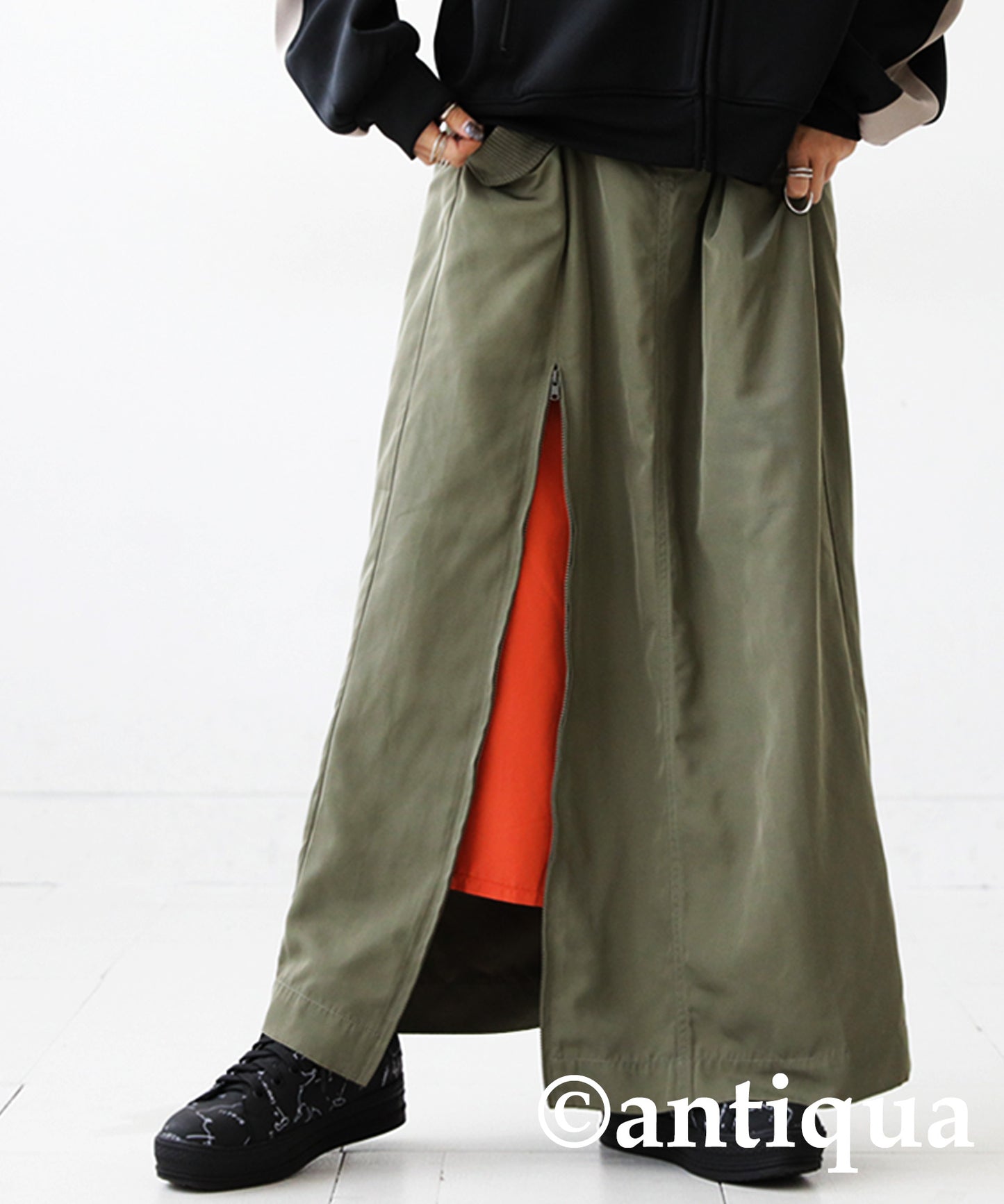 MA-1 Front Zip Skirt Ladies