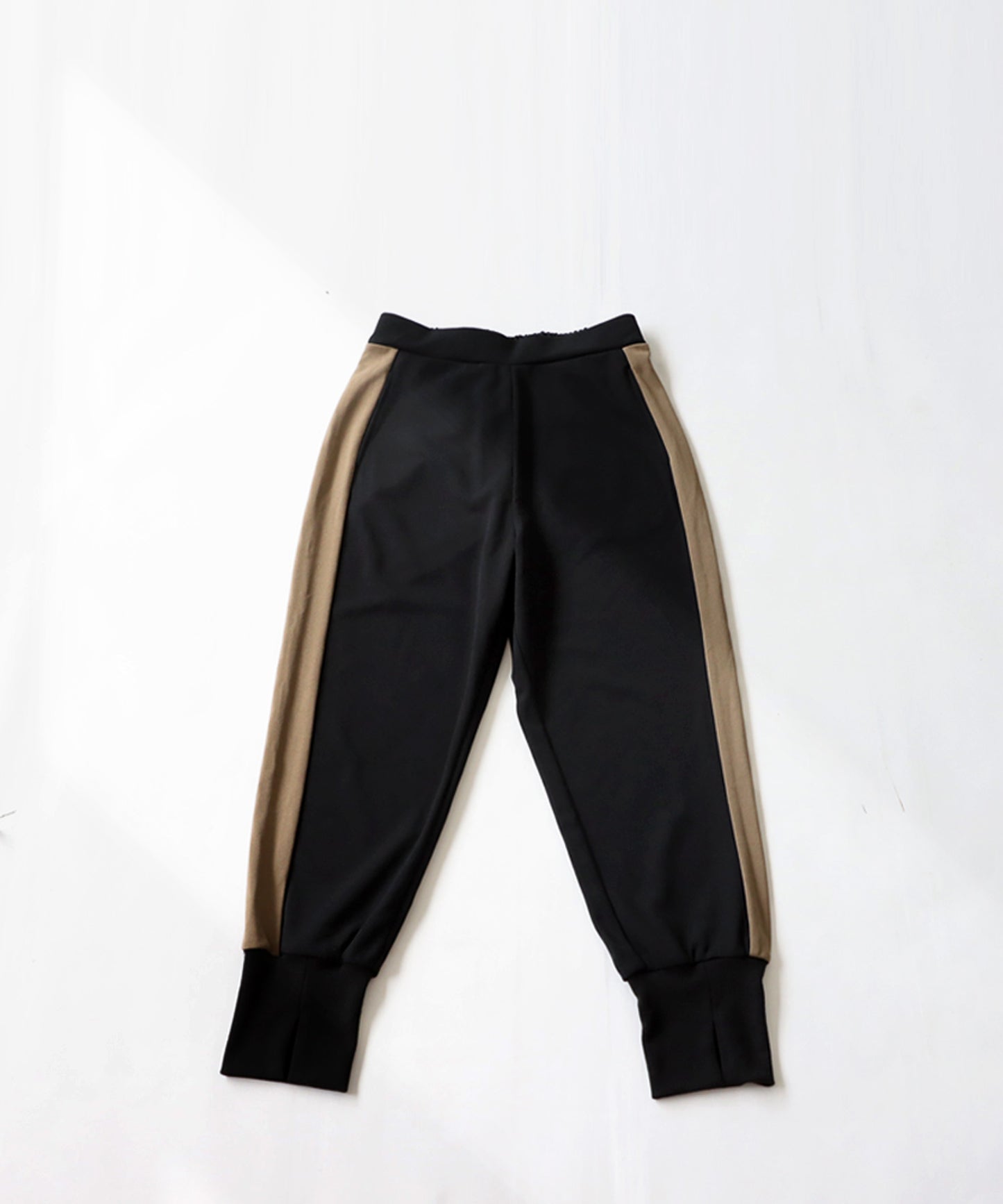 Color Scheme Hem Rib Pants Ladies