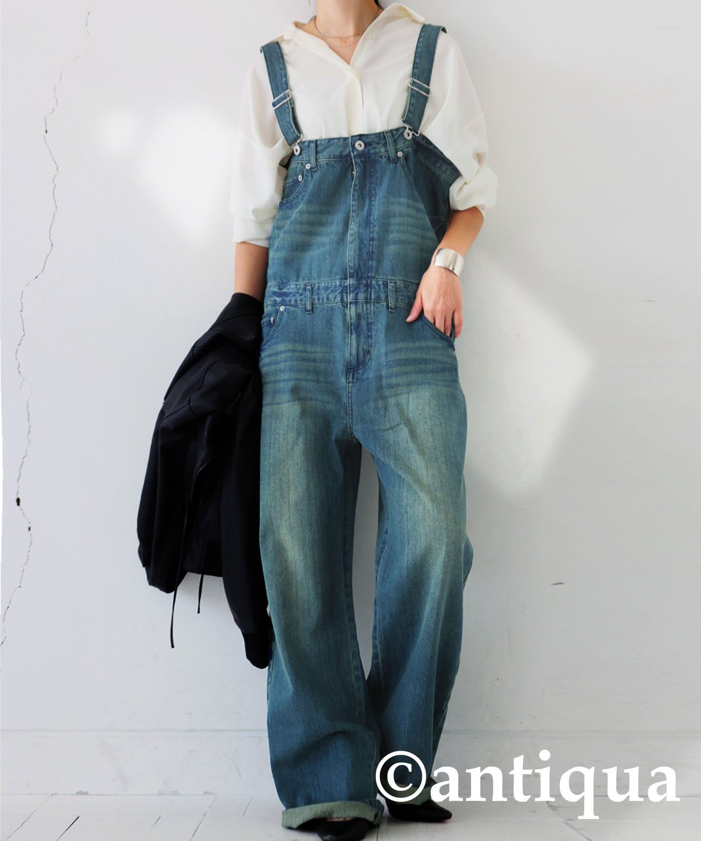 100%Cotton Denim Salopette Ladies