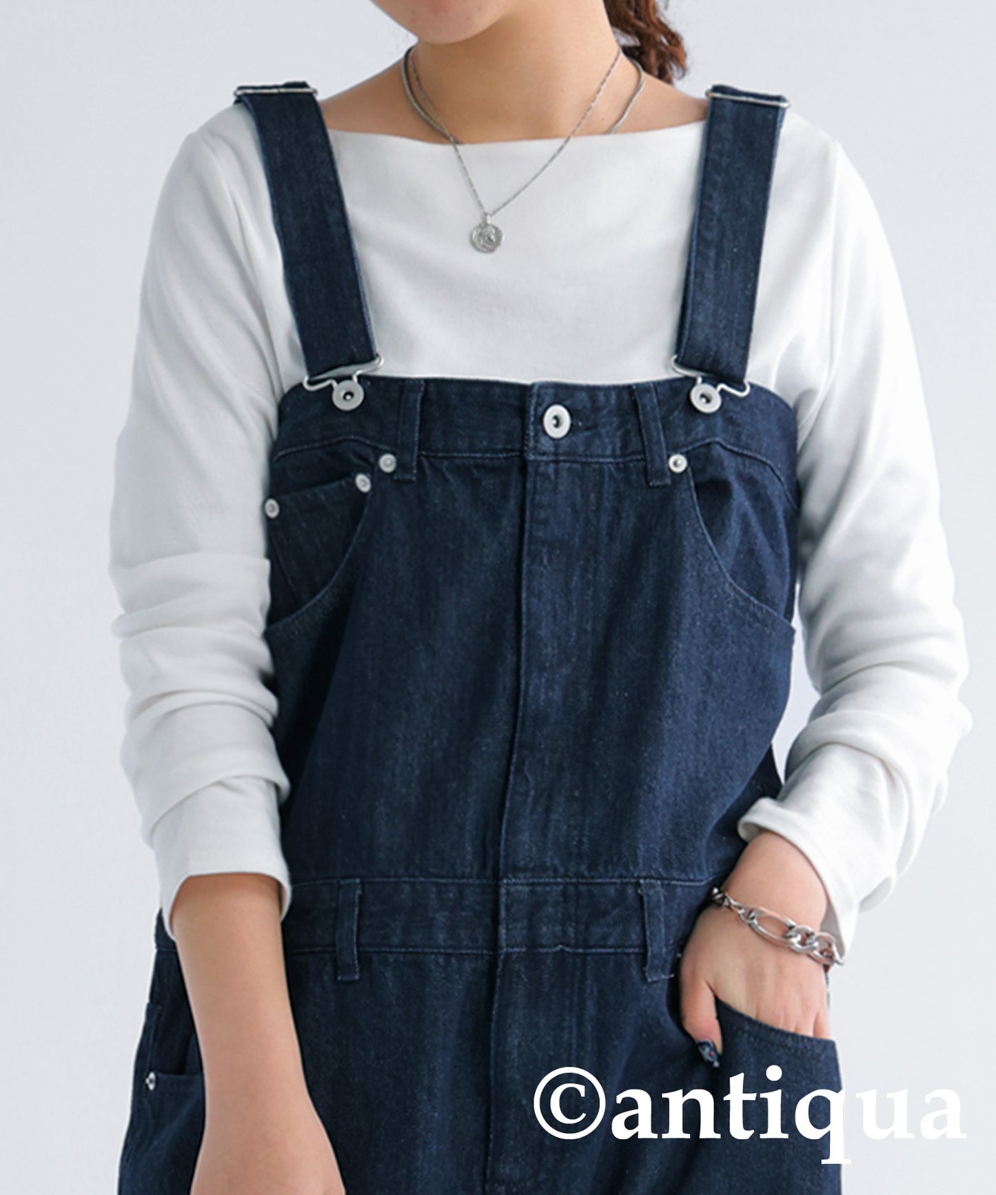 100%Cotton Denim Salopette Ladies