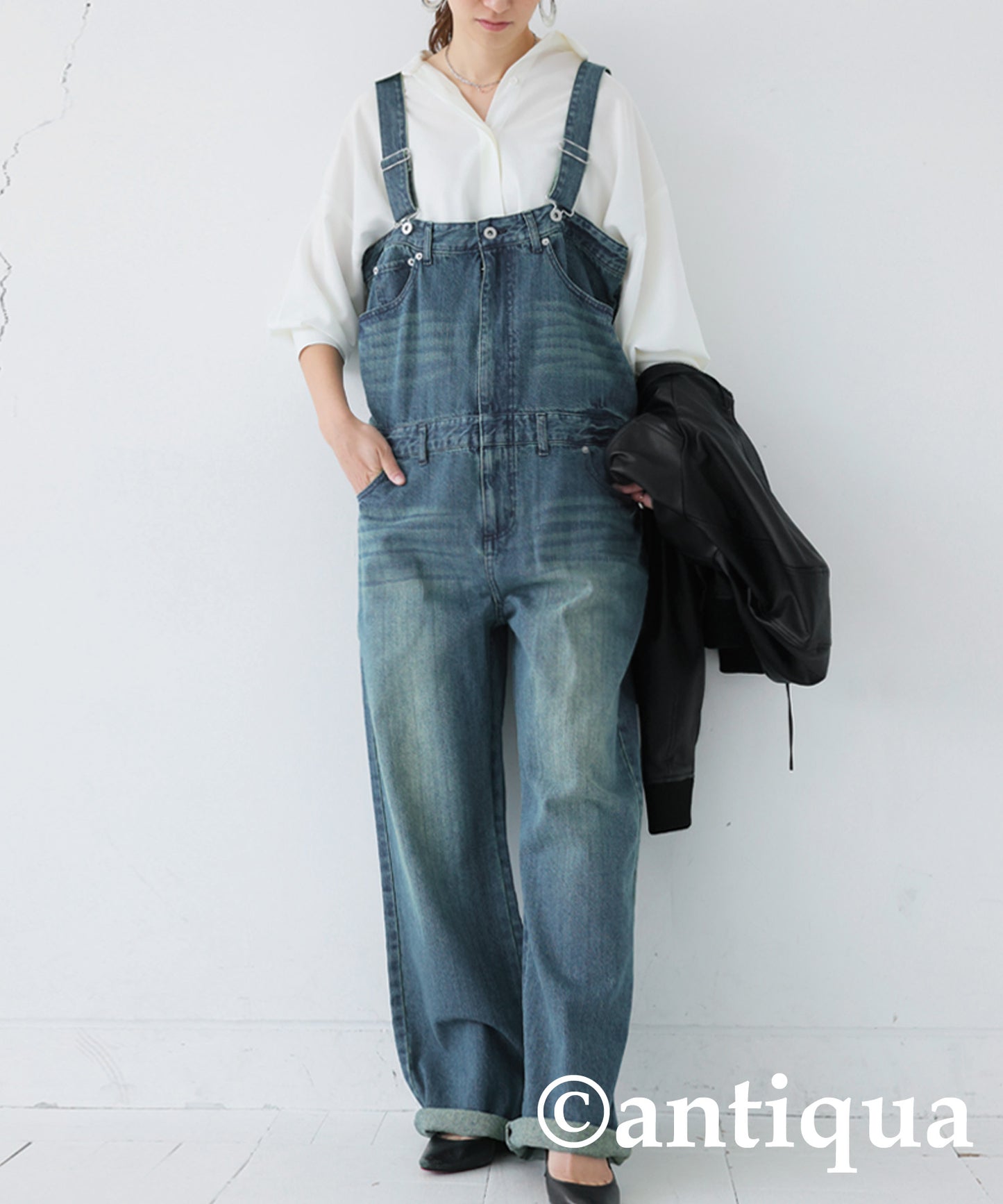 100%Cotton Denim Salopette Ladies