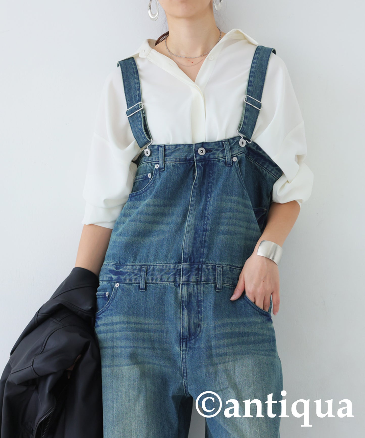 100%Cotton Denim Salopette Ladies