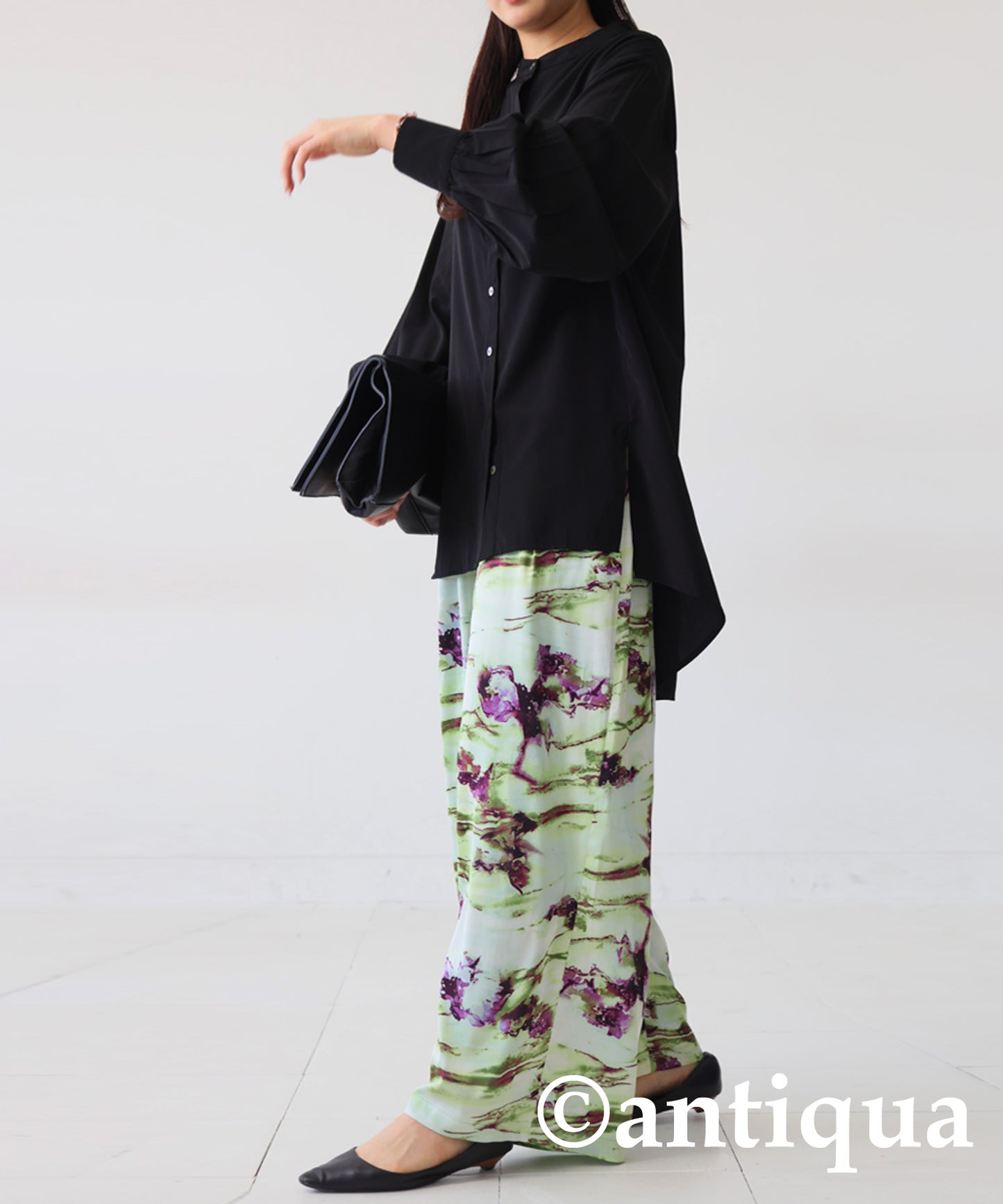 Art Pattern Wide Pants Ladies