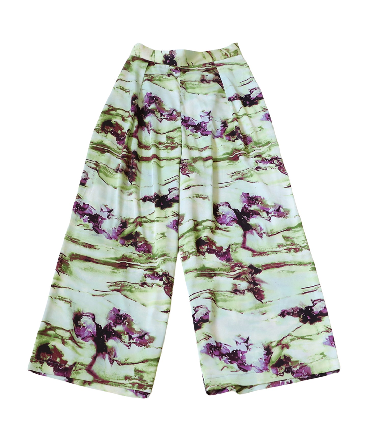 Art Pattern Wide Pants Ladies