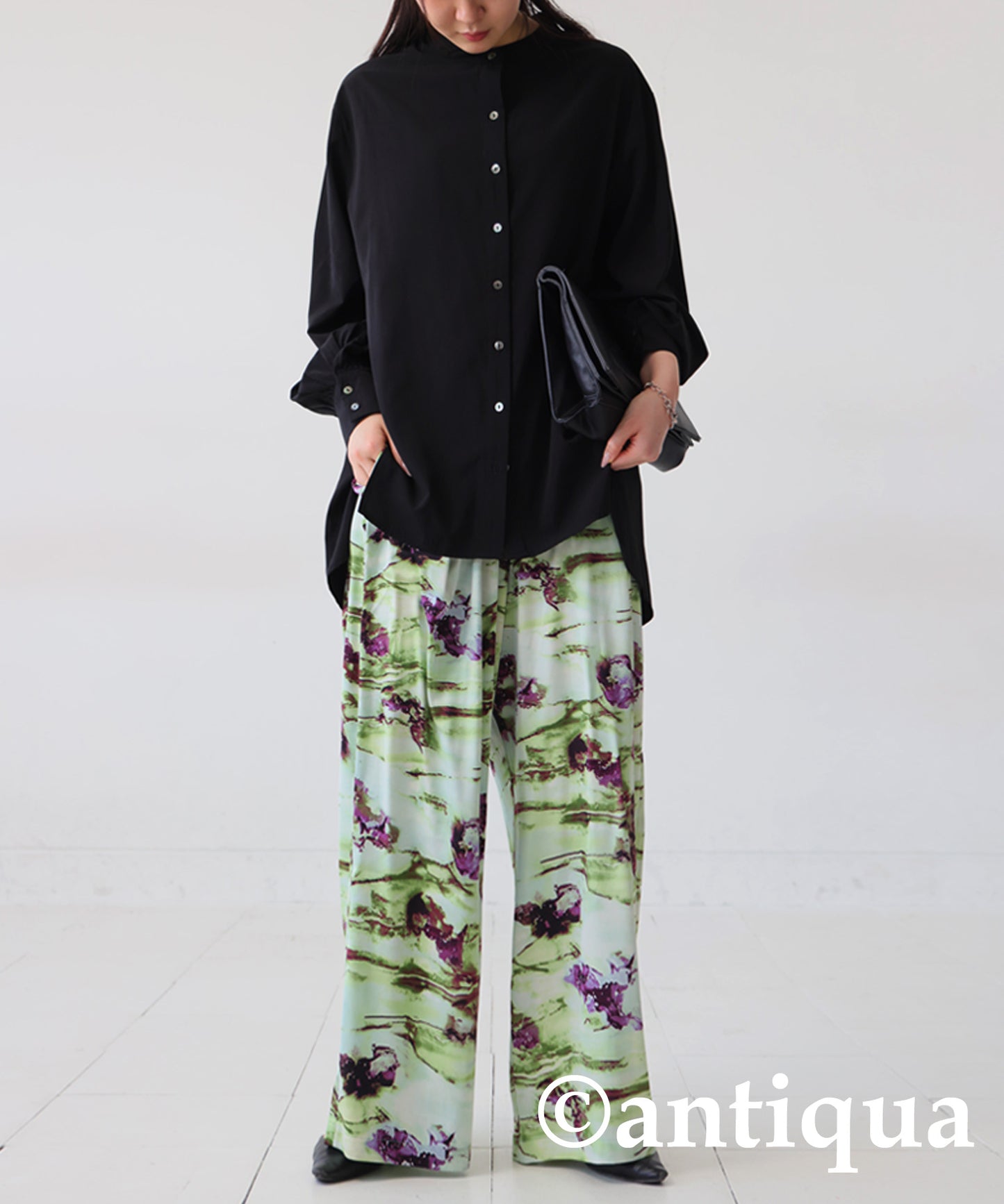 Art Pattern Wide Pants Ladies