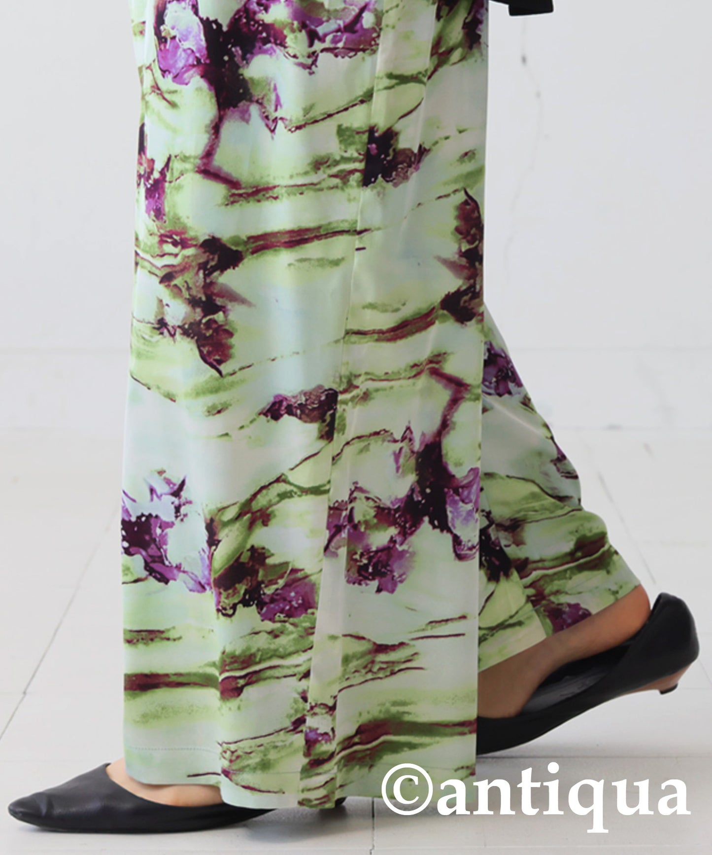 Art Pattern Wide Pants Ladies