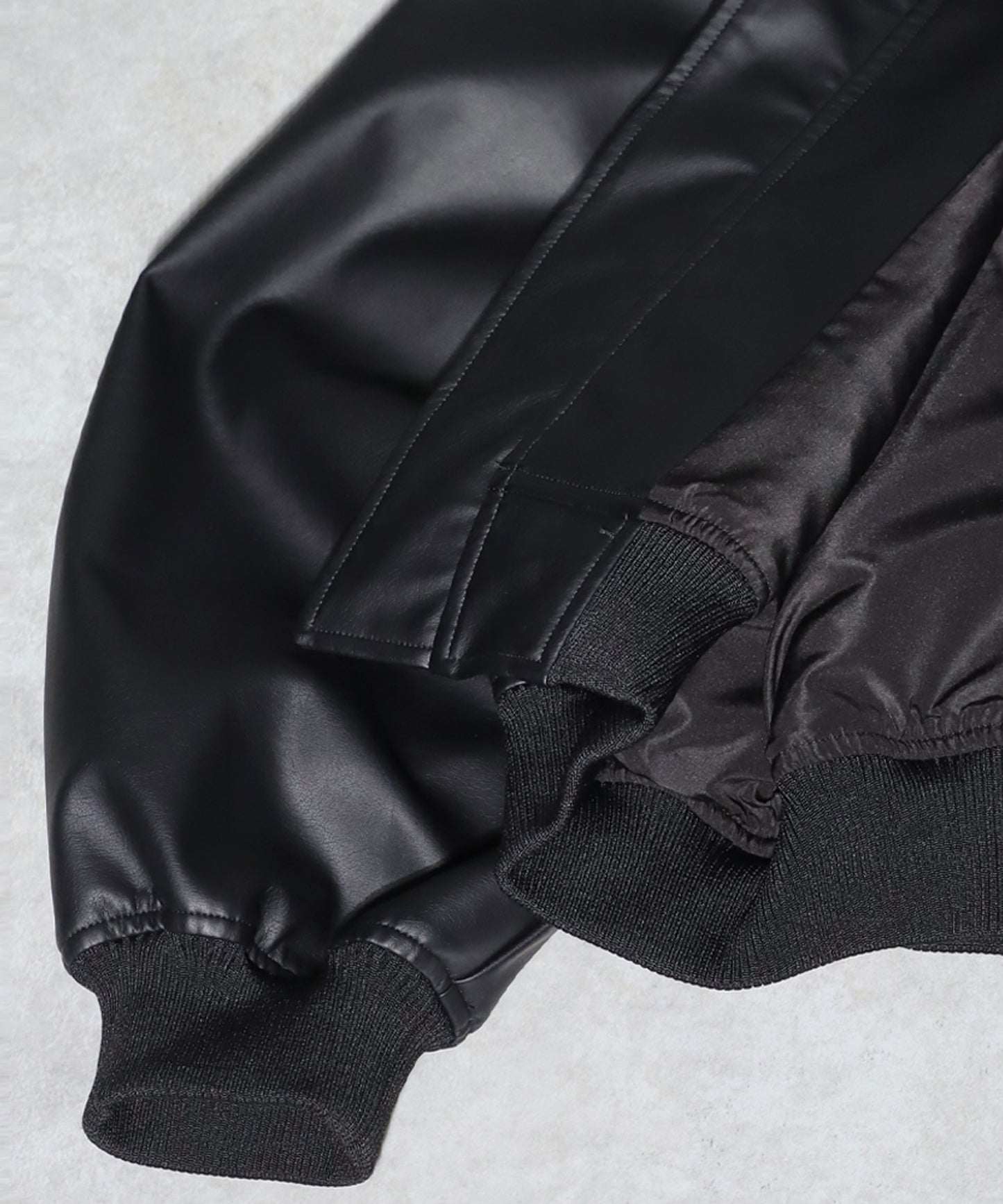 Vegan Leather Blouson Men's