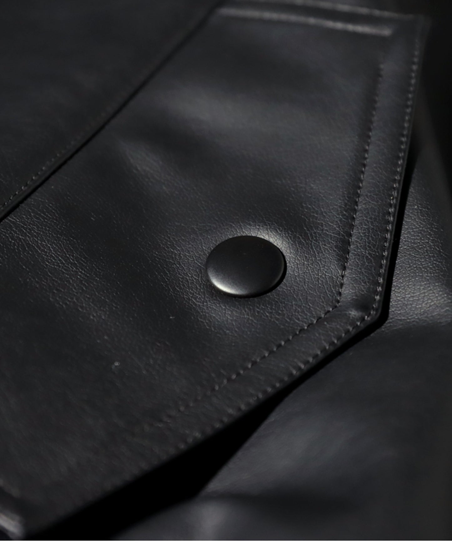 Vegan Leather Blouson Men's