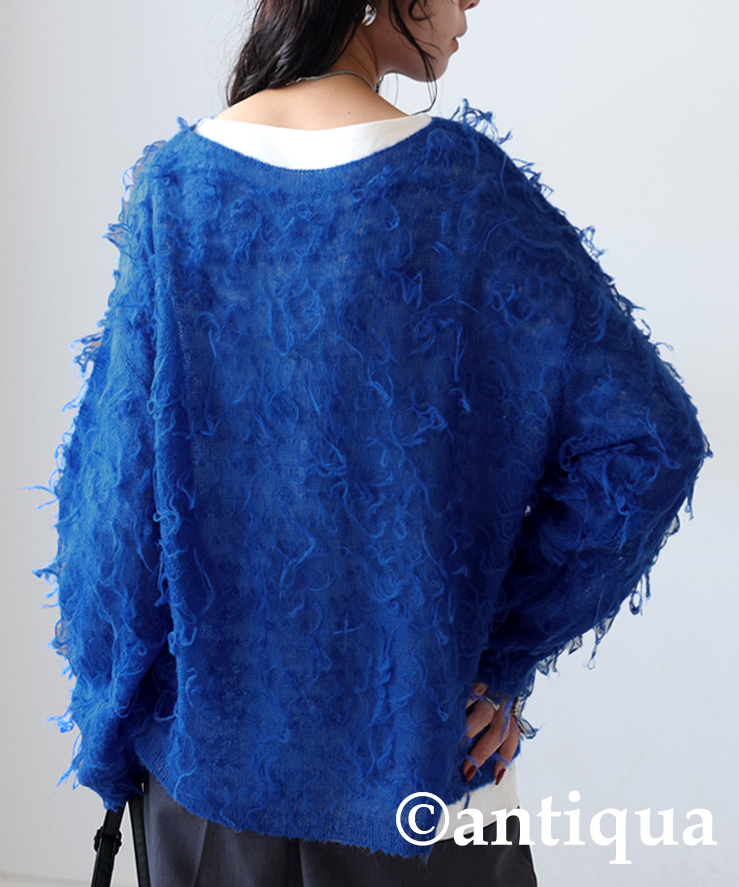 Fringe Sheer Knit Ladies