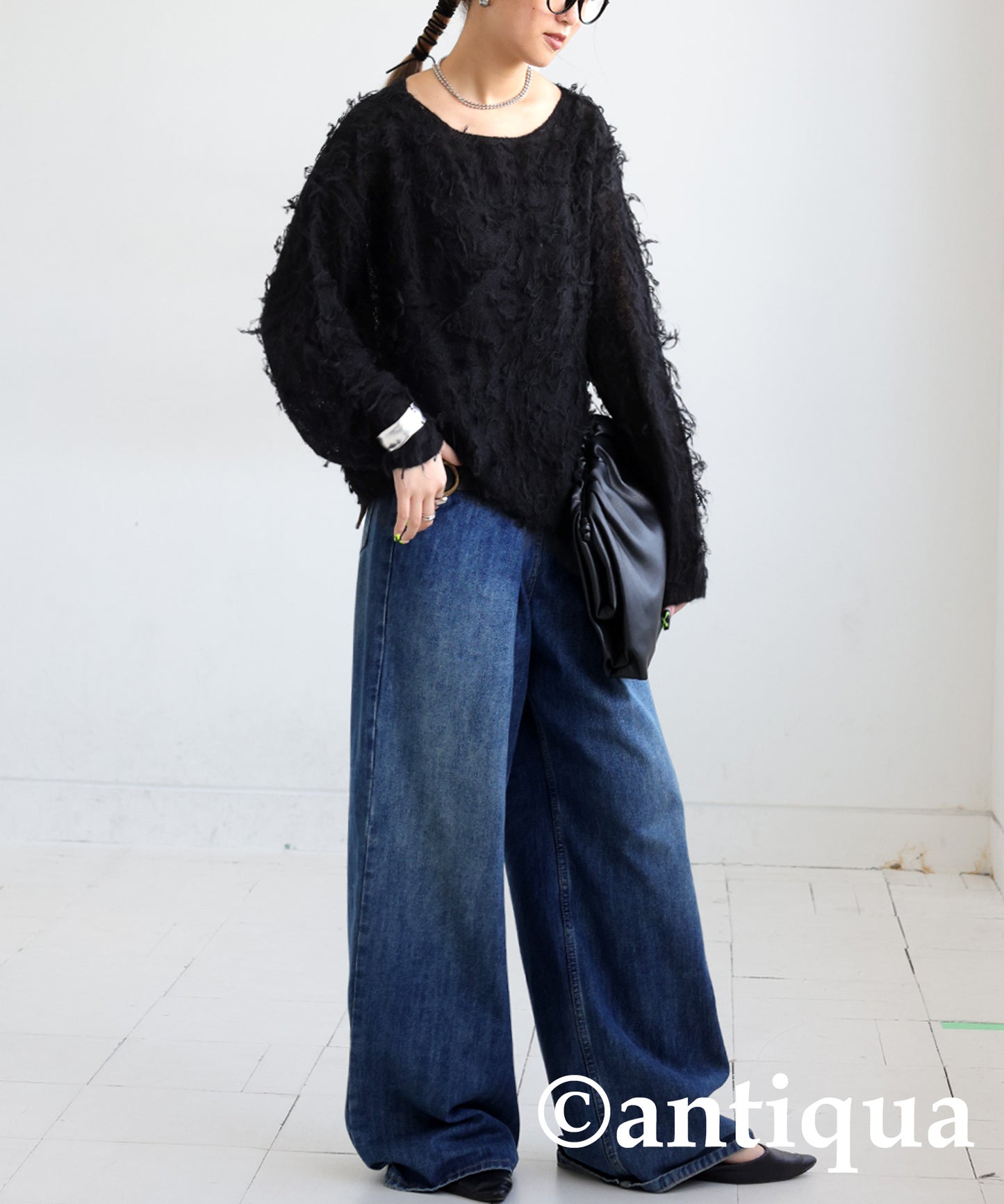 Fringe Sheer Knit Ladies