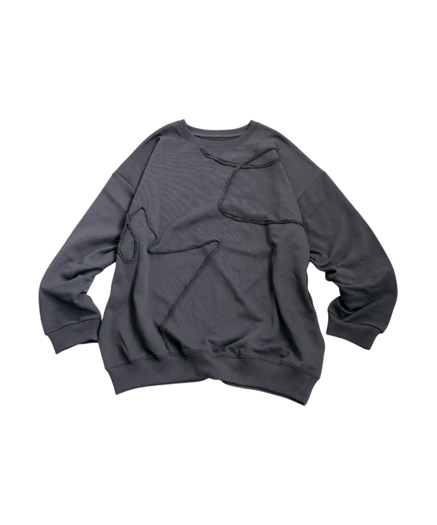 Raw Edge Design Sweatshirts Ladies
