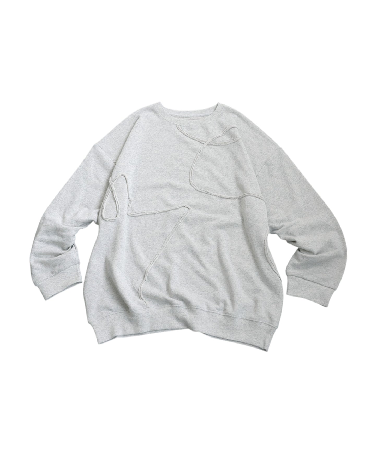 Raw Edge Design Sweatshirts Ladies