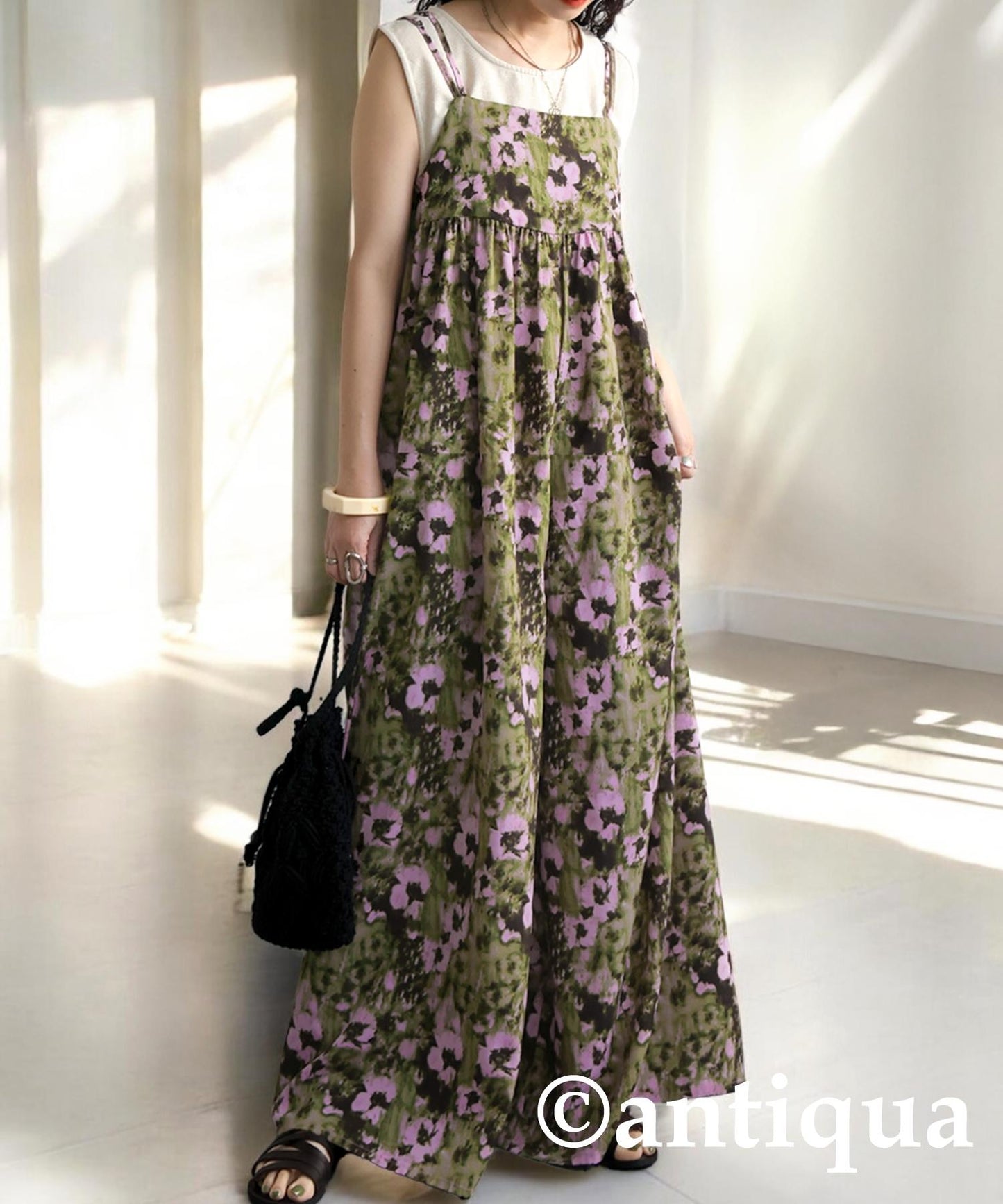 Ladies Floral Cami Salopette