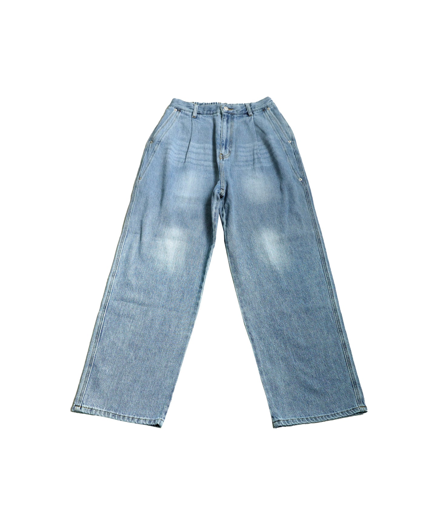 Color Faded Tuck Denim Ladies