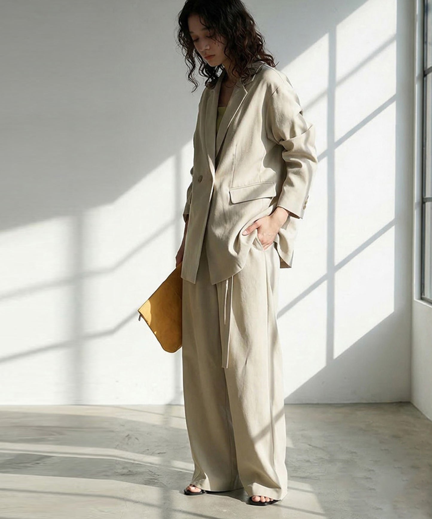 Side Ribbon Wrap Pants Ladies