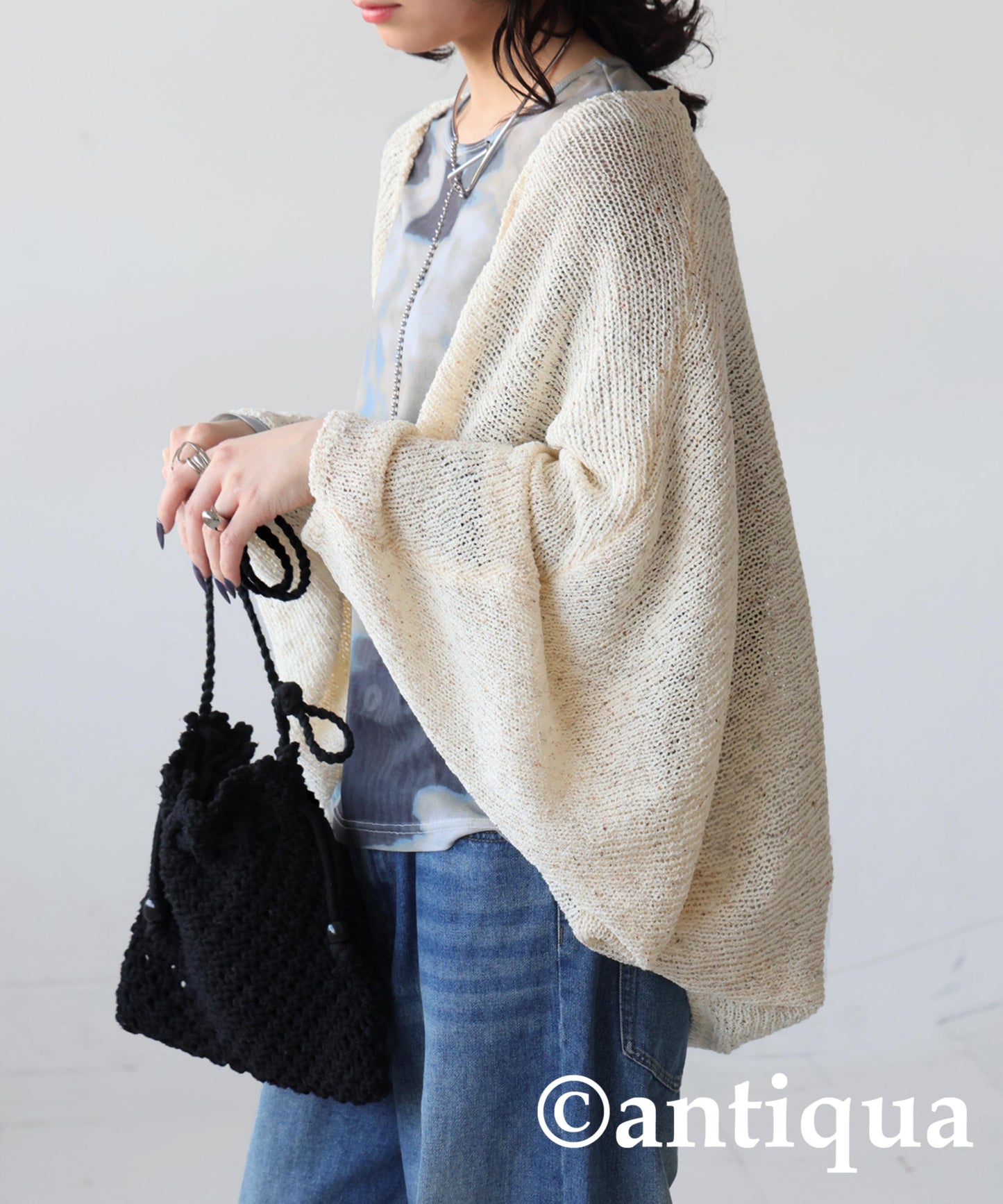 Ladies Slub Knit Bolero