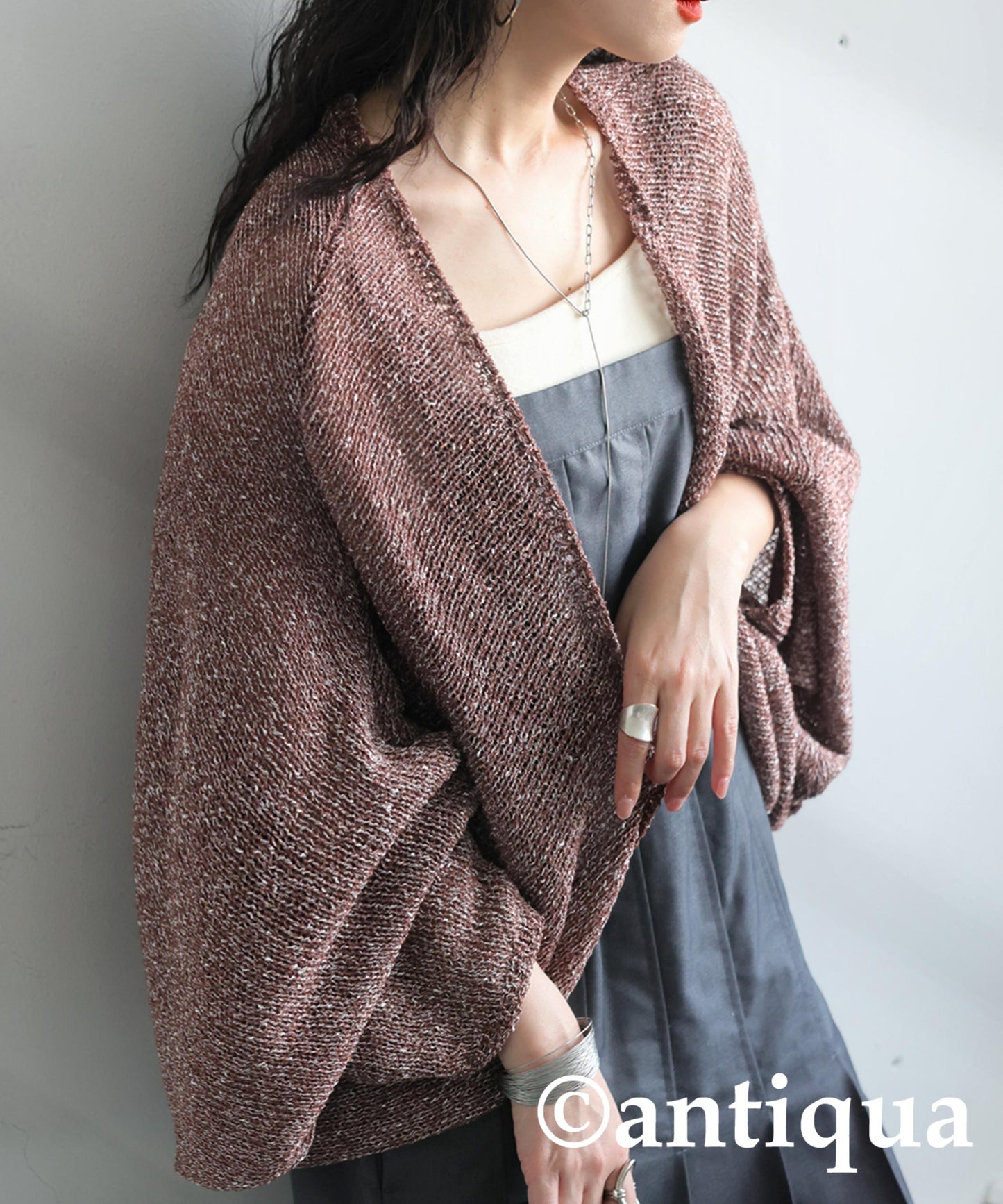 Ladies Slub Knit Bolero