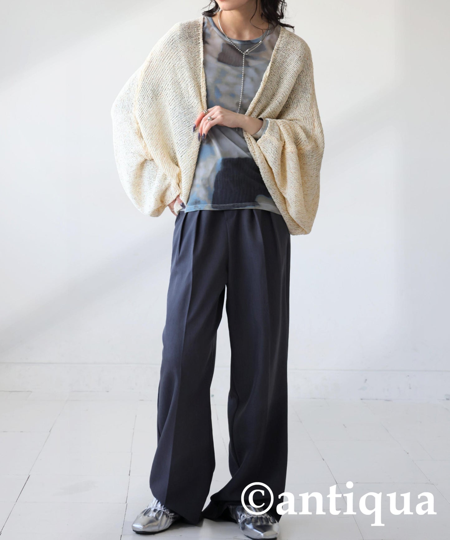 Ladies Slub Knit Bolero