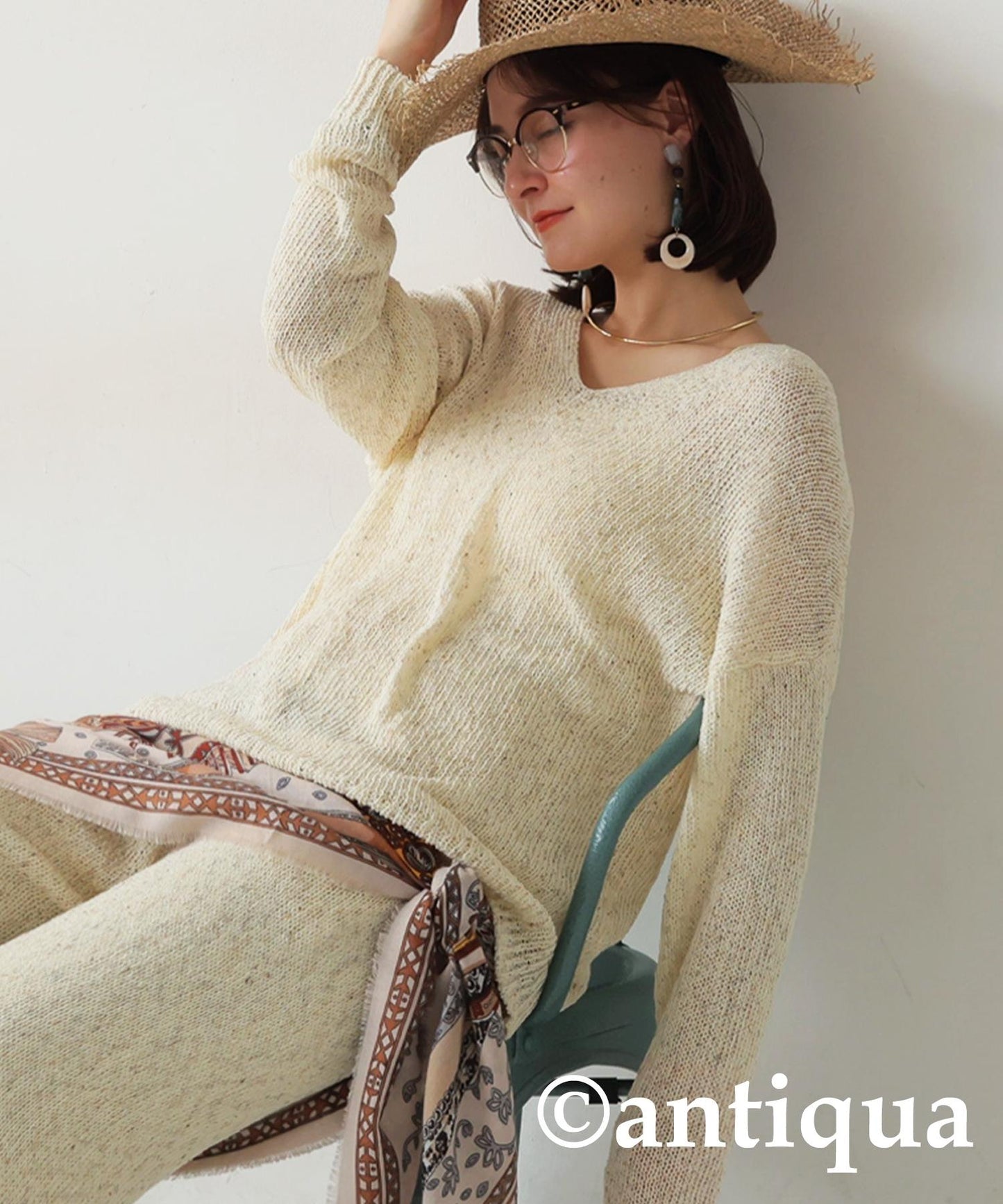 Ladies Slub Knit Pants