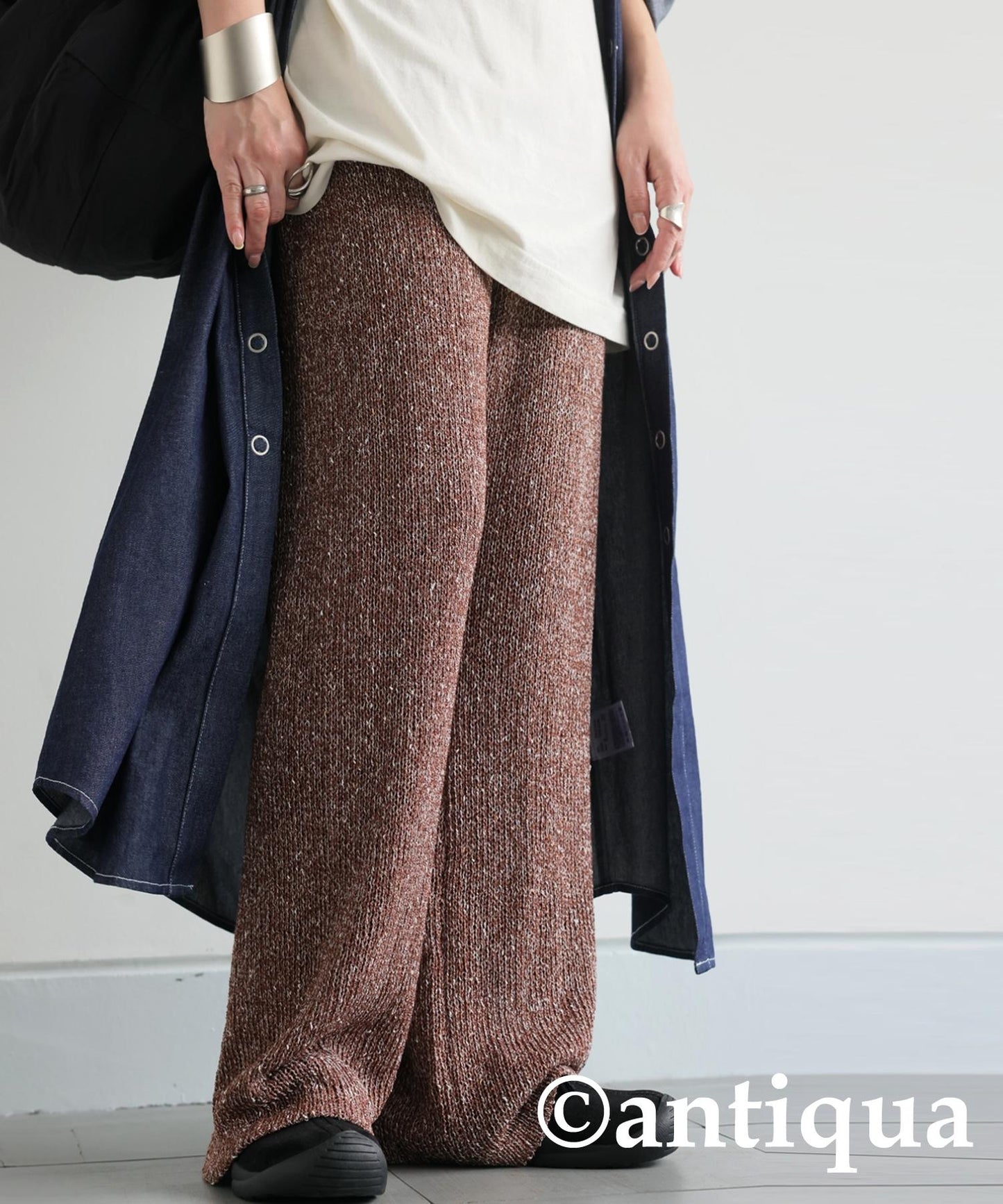 Ladies Slub Knit Pants