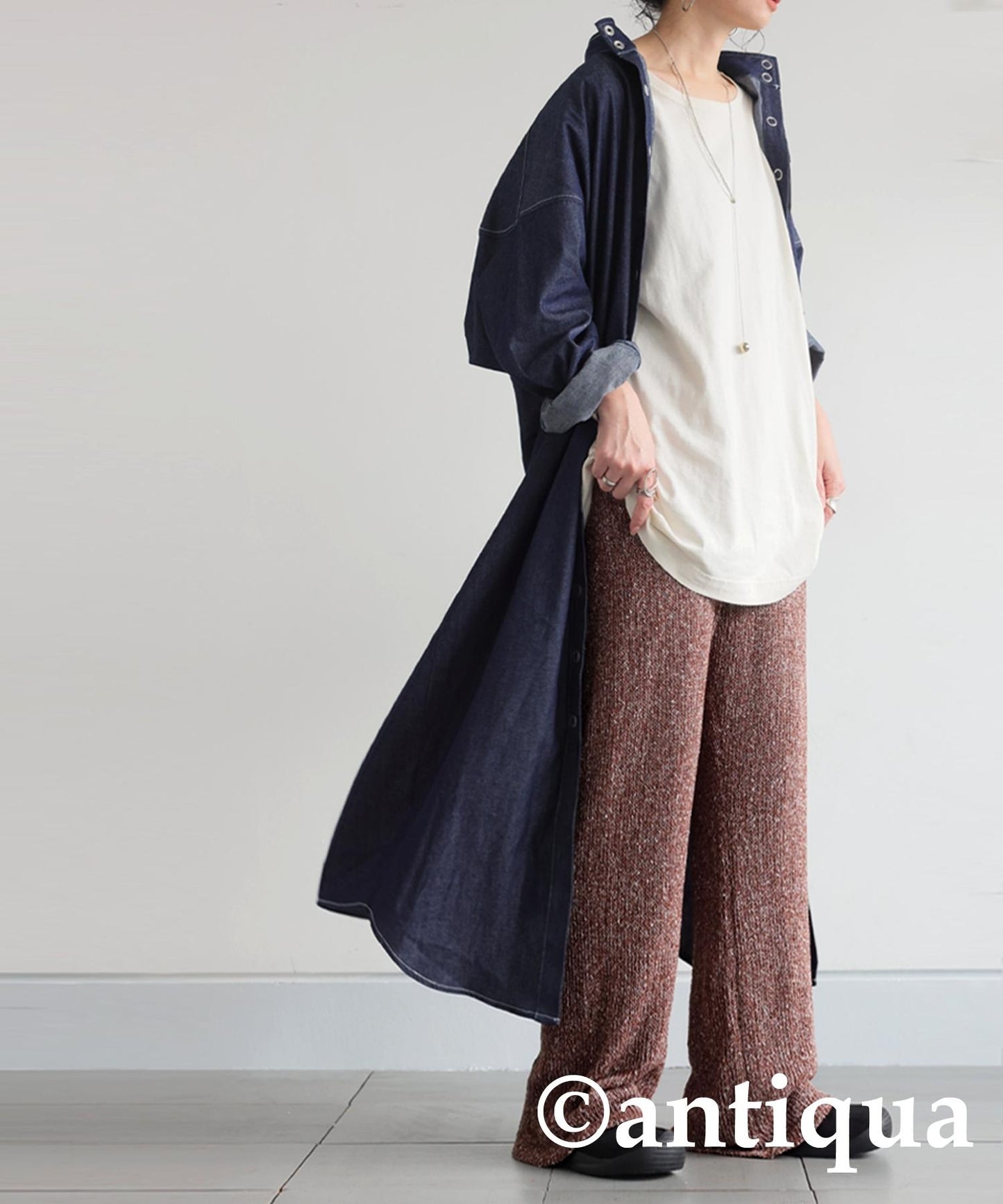 Ladies Slub Knit Pants