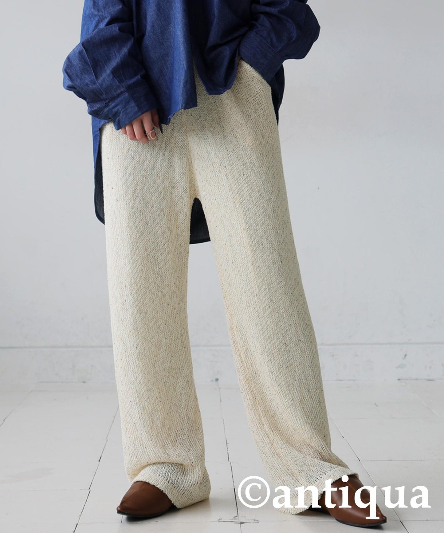 Ladies Slub Knit Pants