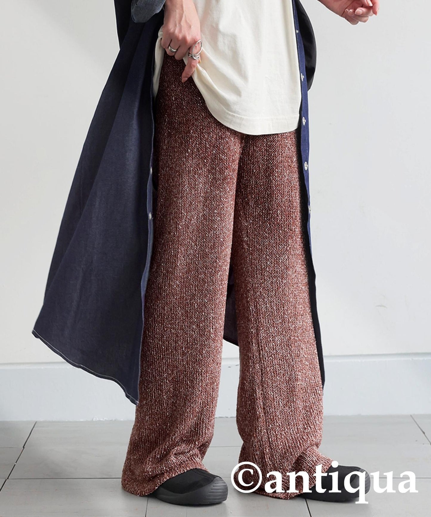 Ladies Slub Knit Pants