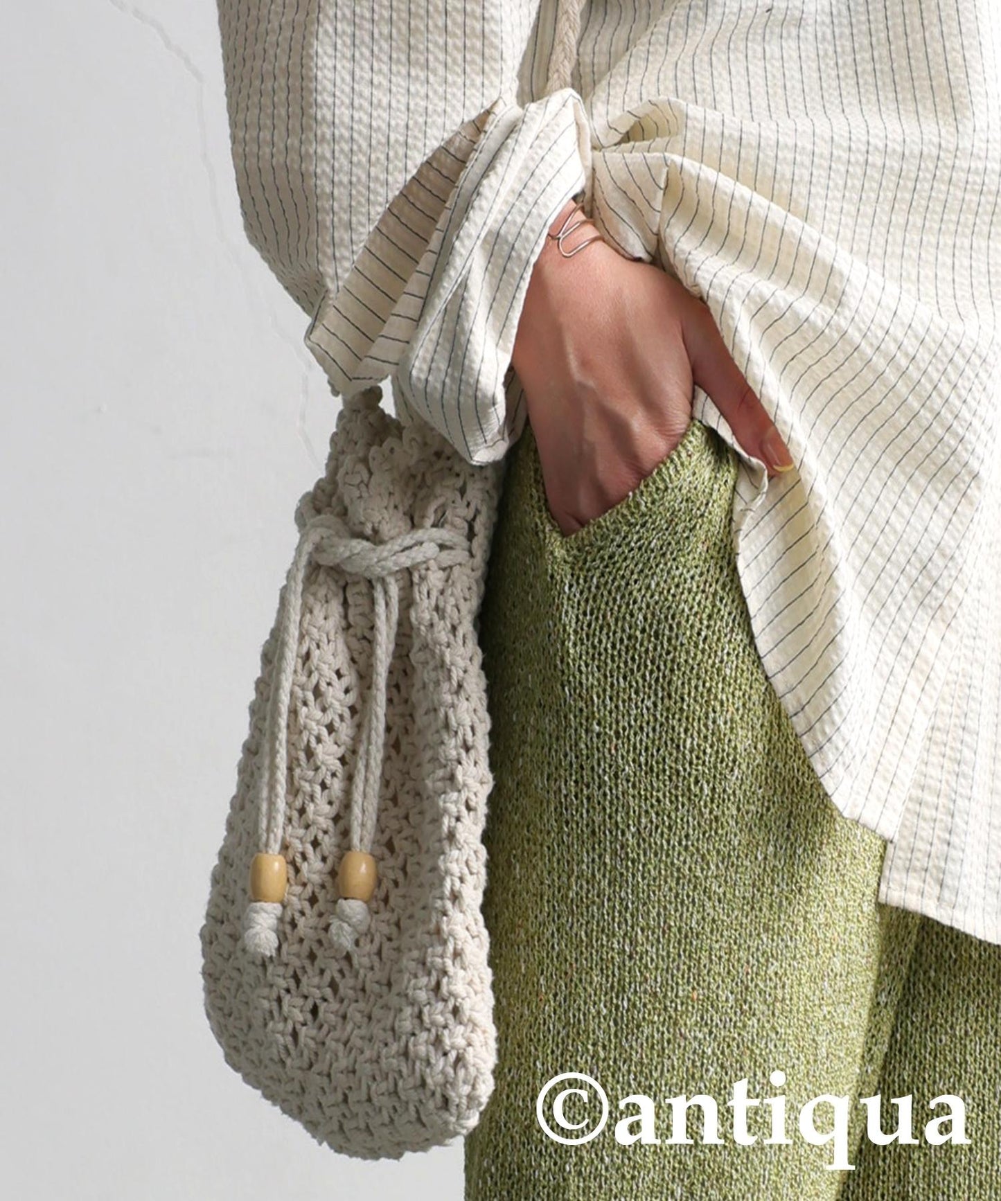 Ladies Slub Knit Pants