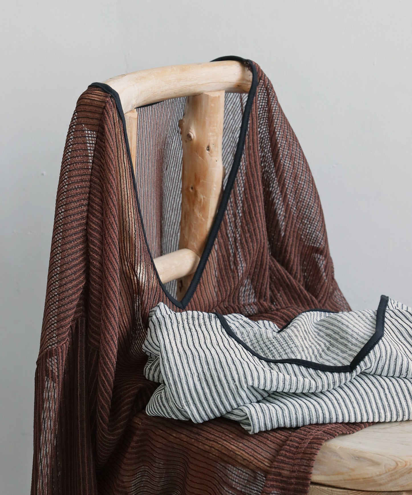 Ladies Striped Sheer Top