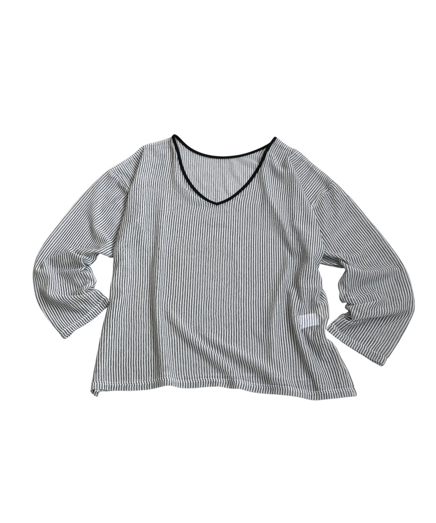 Ladies Striped Sheer Top