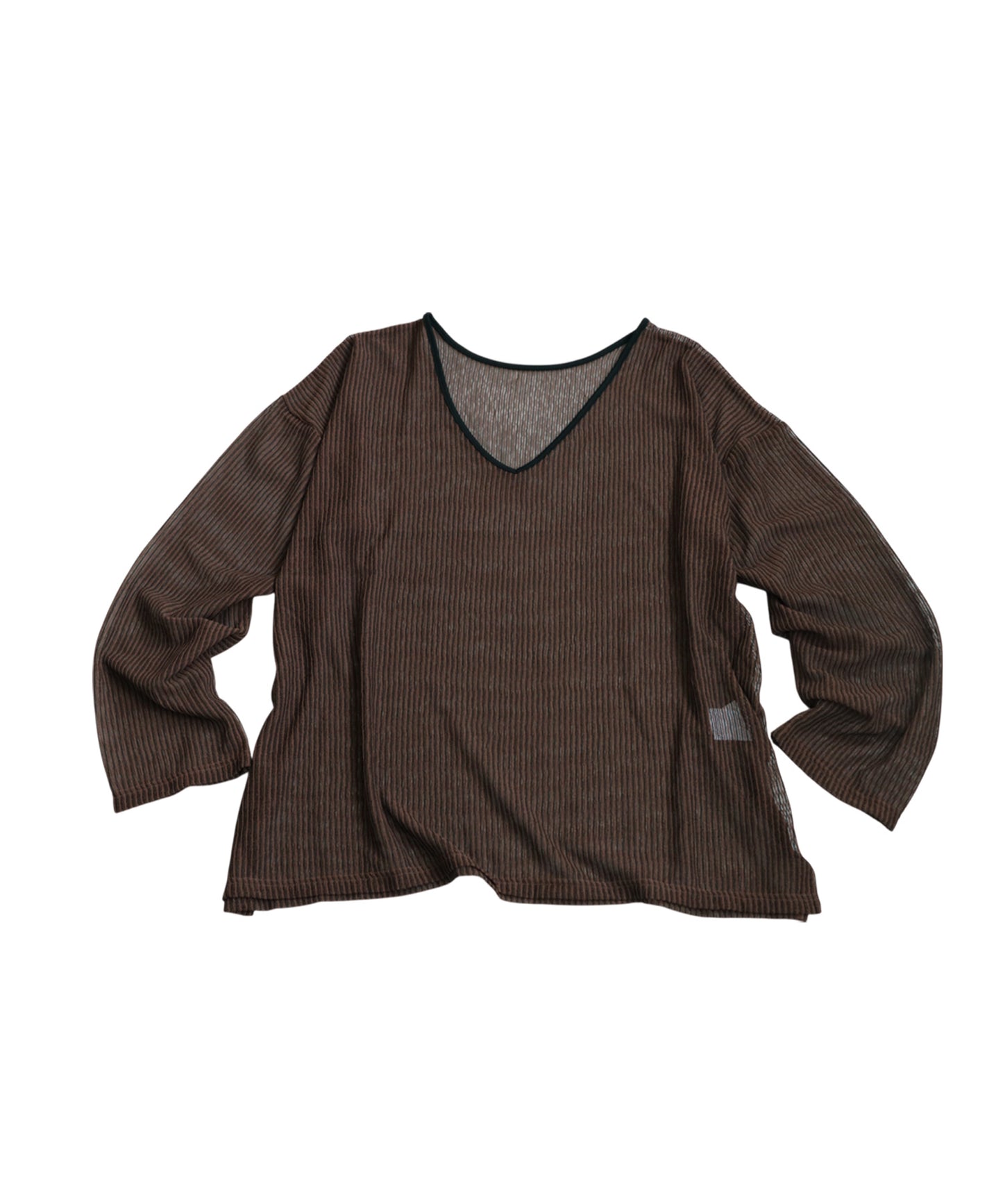 Ladies Striped Sheer Top