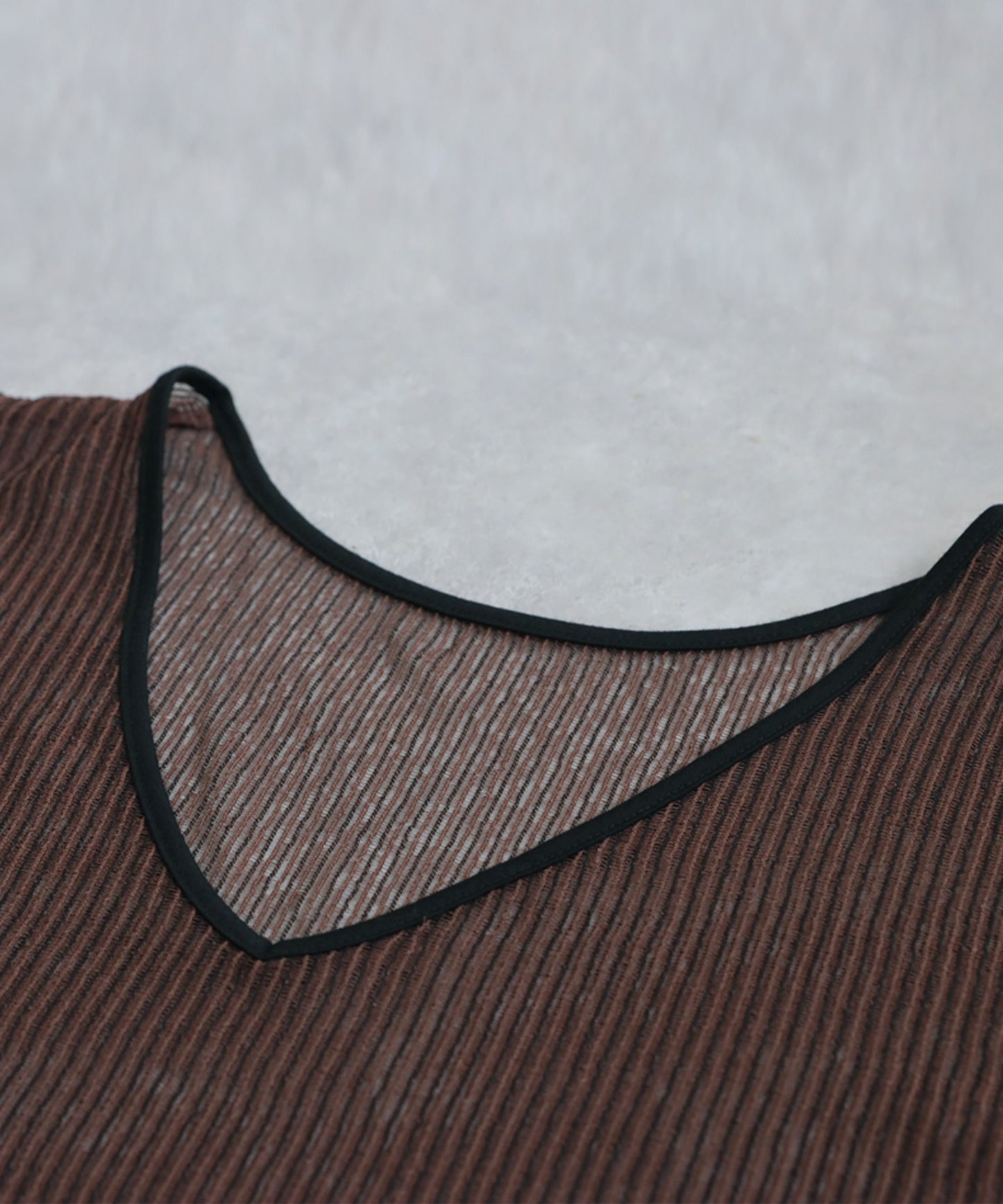 Ladies Striped Sheer Top