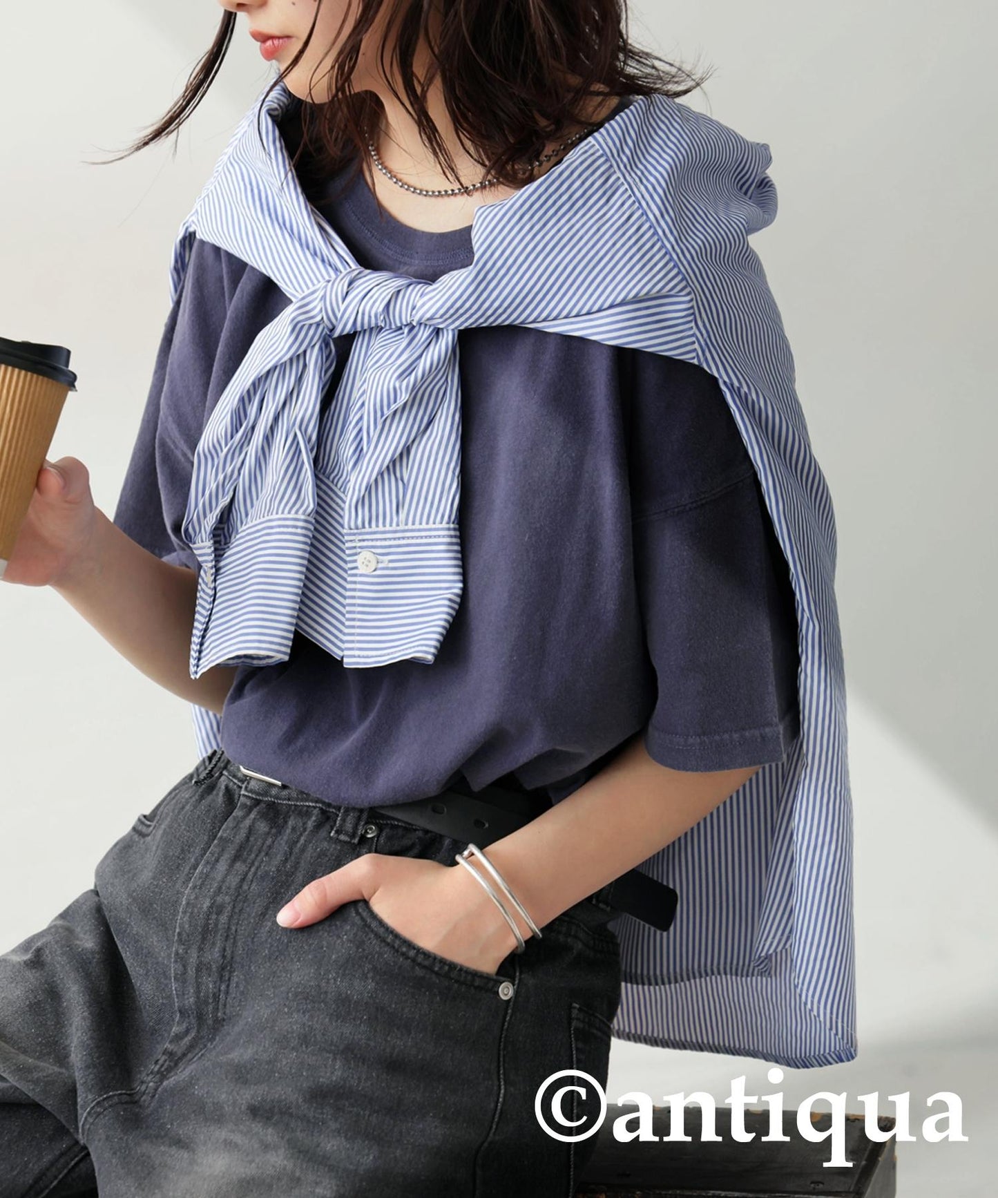 Ladies Acid Wash T-Shirt