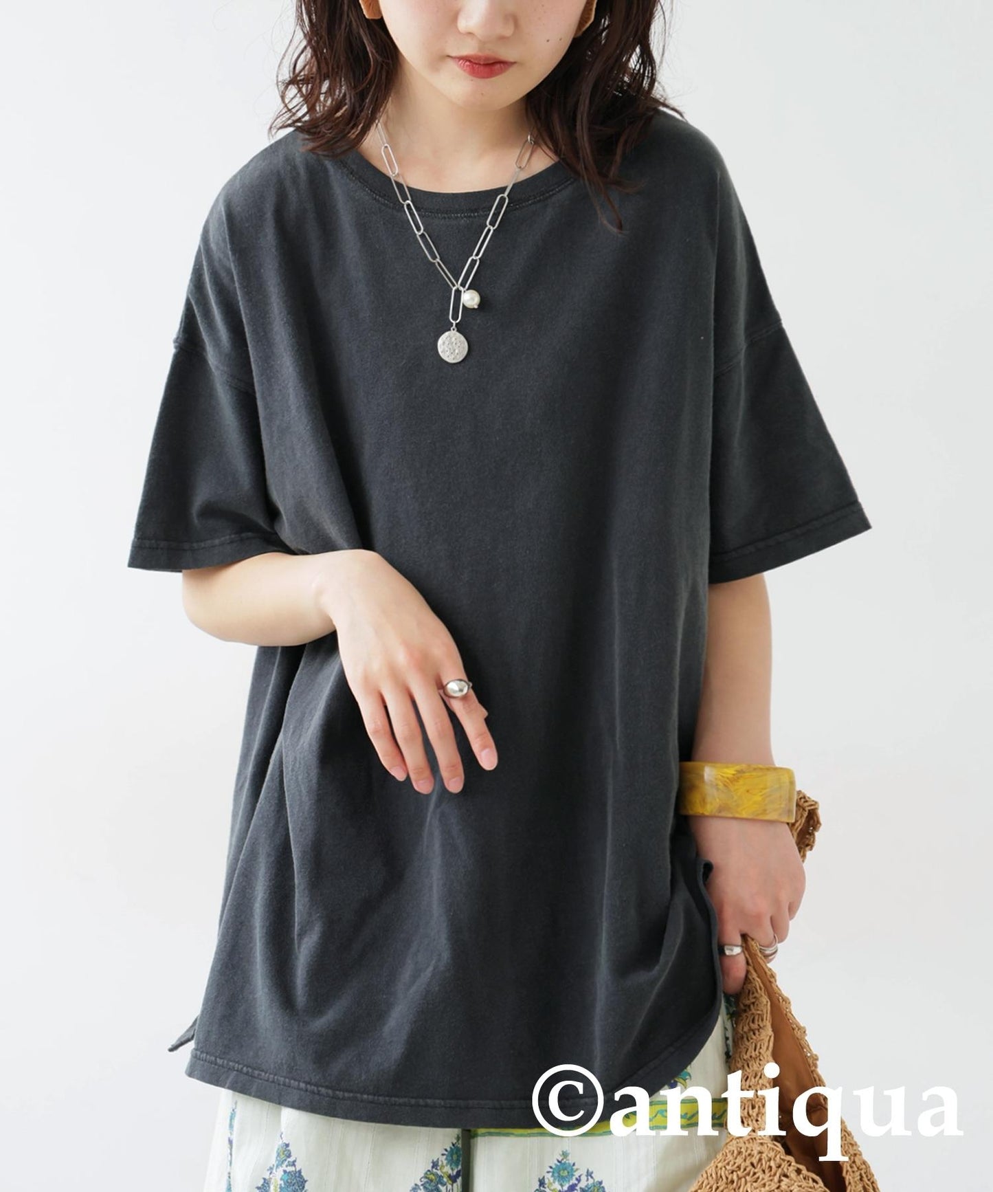 Ladies Acid Wash T-Shirt