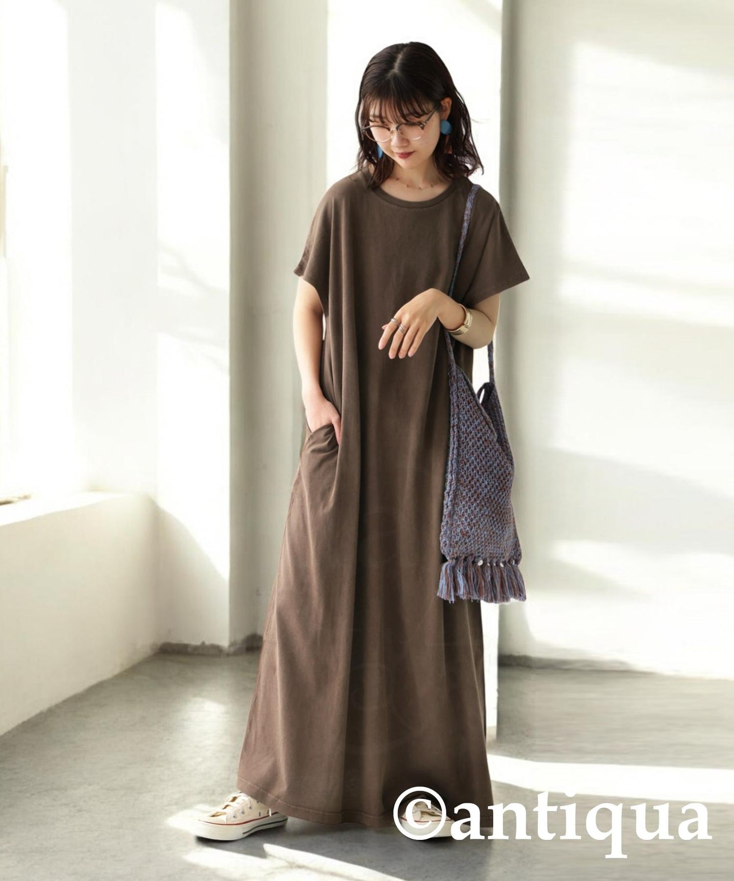 Ladies 100% Cotton T-Shirt Dress