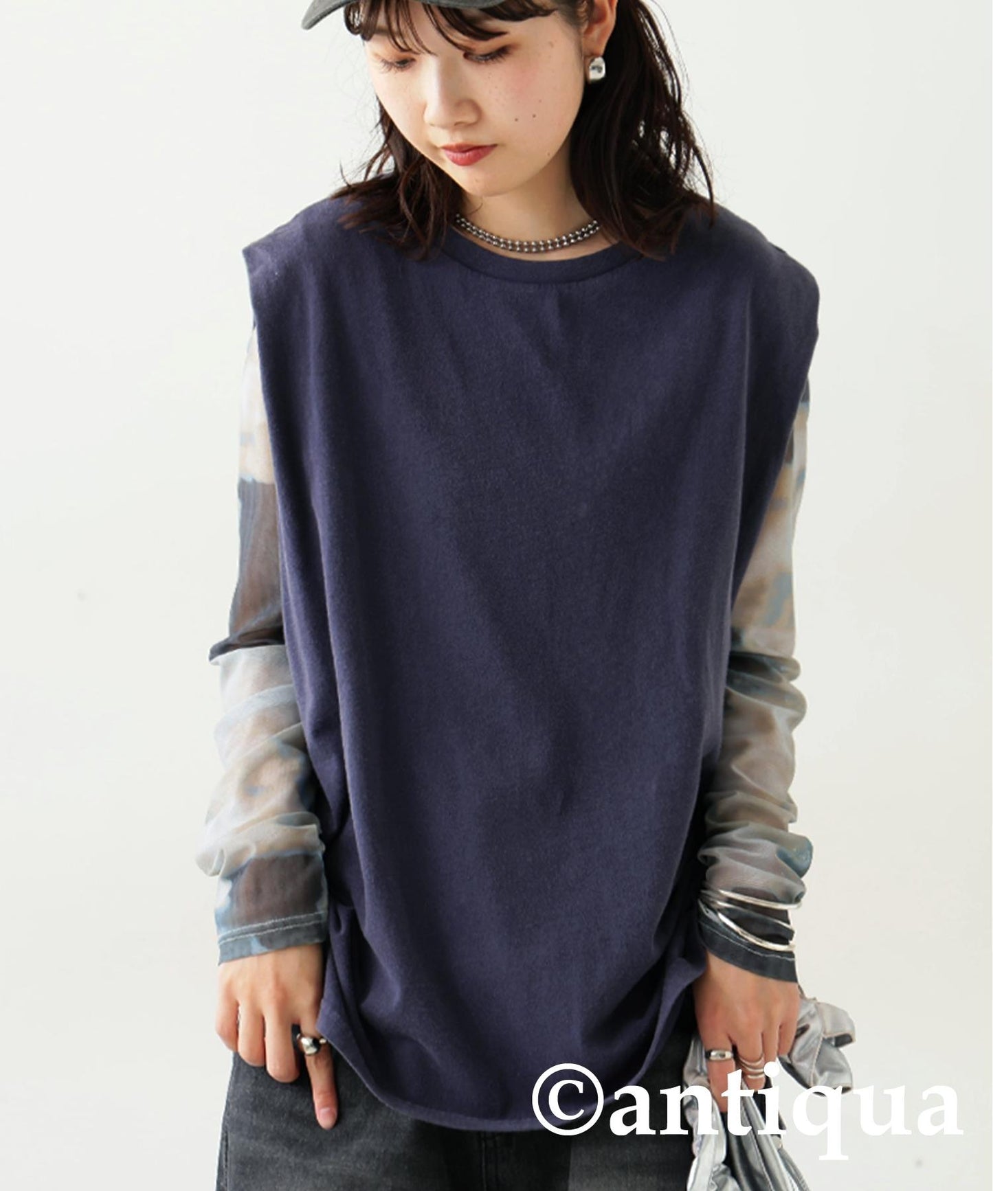 Ladies Acid Wash Sleeveless Tops