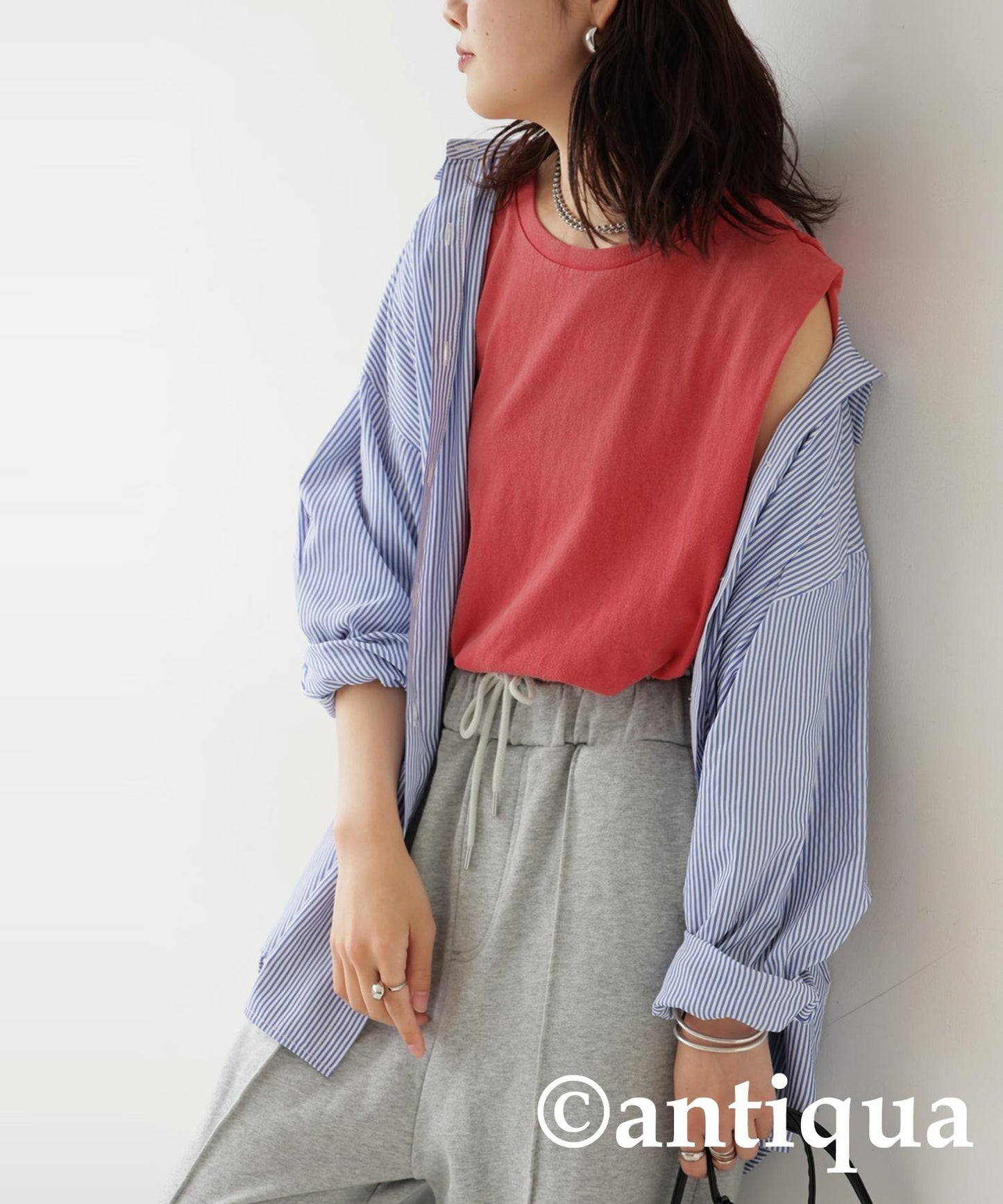 Ladies Acid Wash Sleeveless Tops